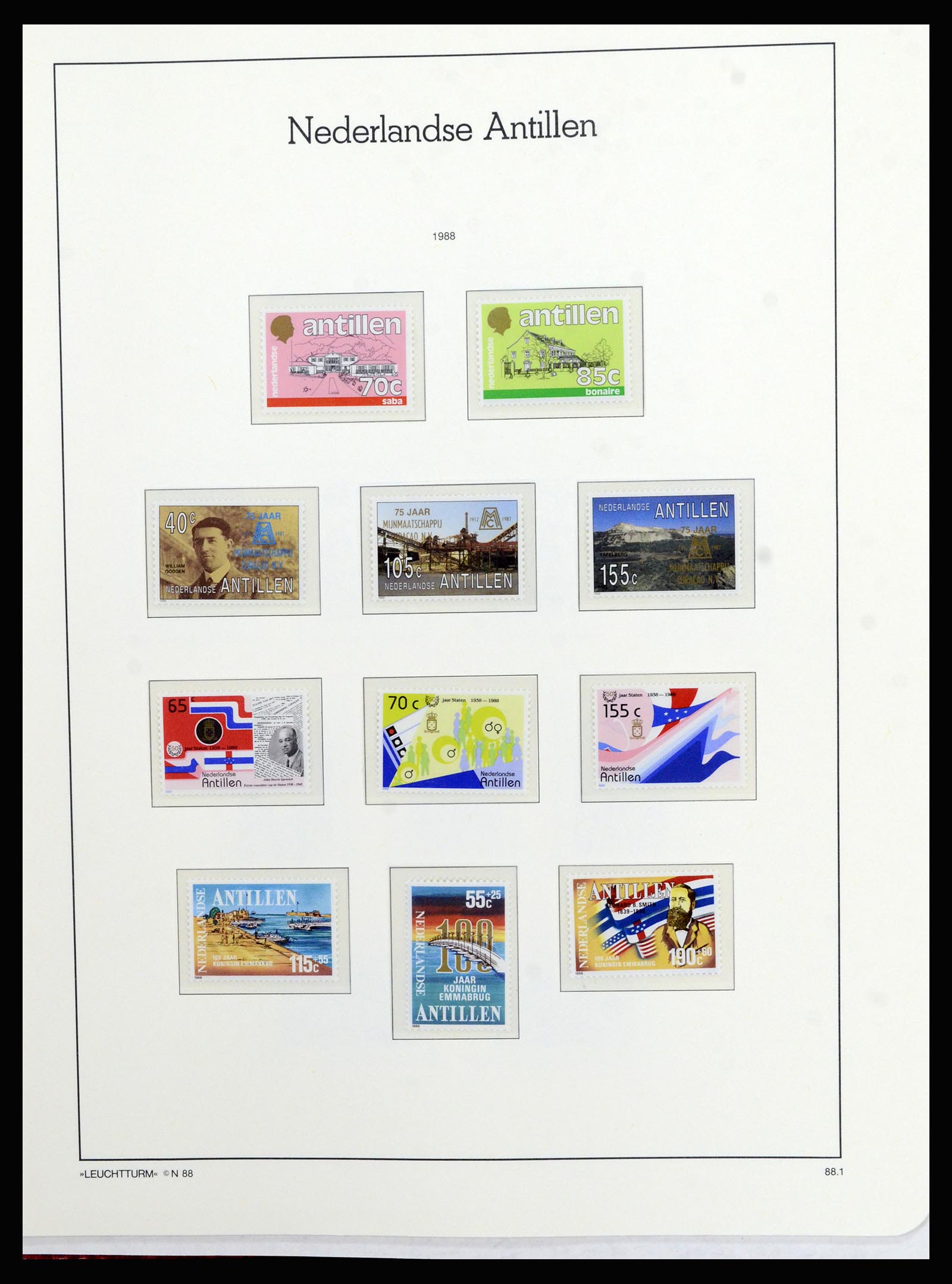 36834 100 - Stamp collection 36834 Curaçao and Netherlands Antilles 1873-2009.