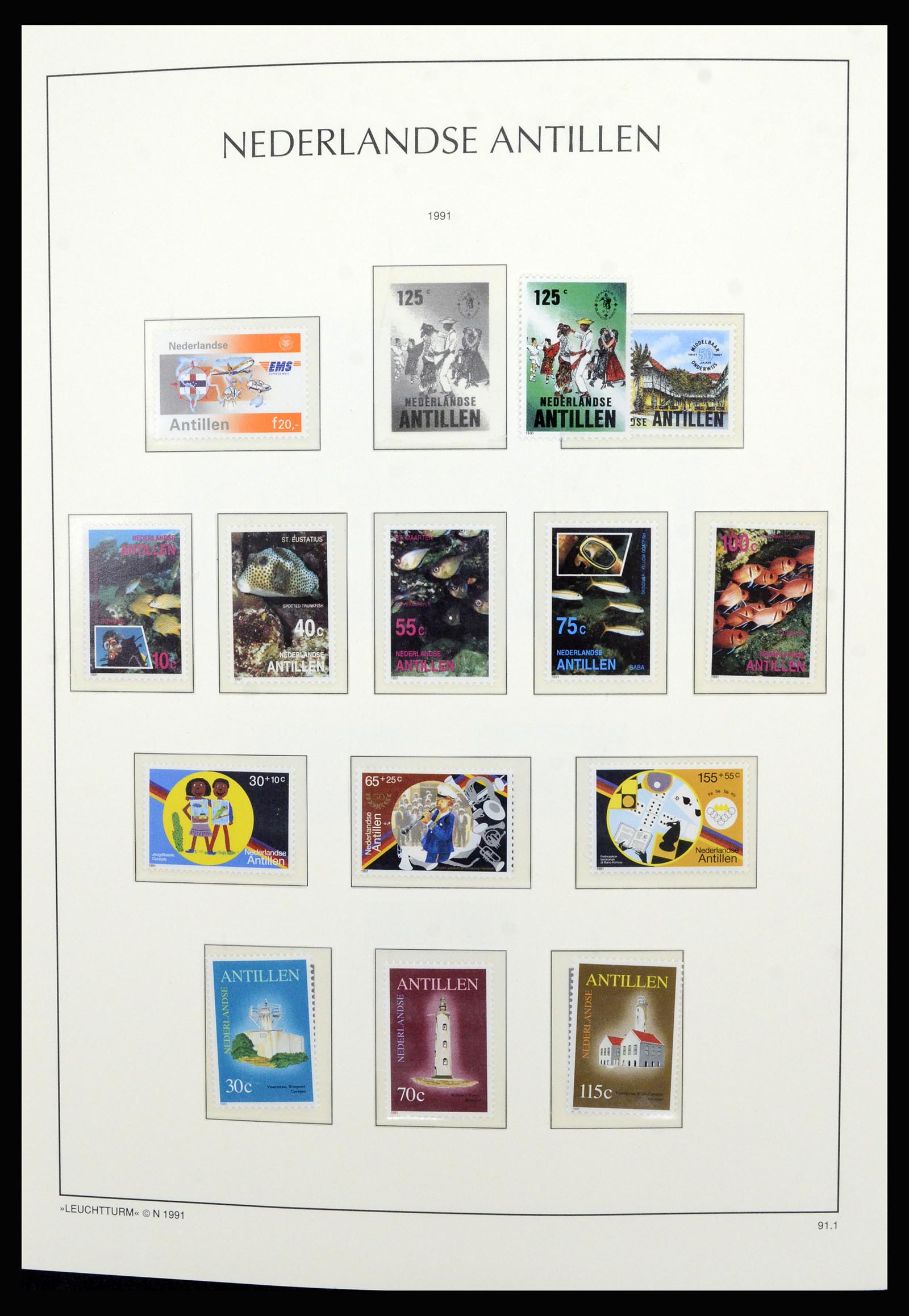 36834 111 - Postzegelverzameling 36834 Curaçao en Nederlandse Antillen 1873-2009.