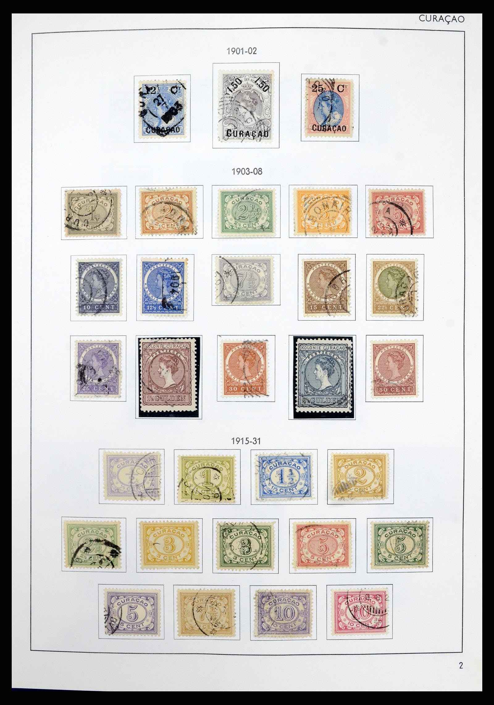 36835 002 - Postzegelverzameling 36835 Curaçao en Nederlandse Antillen 1873-1990.