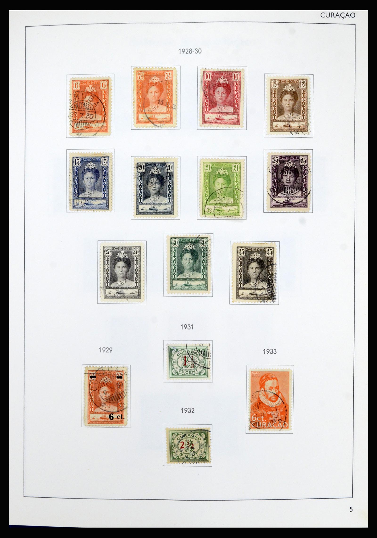 36835 005 - Postzegelverzameling 36835 Curaçao en Nederlandse Antillen 1873-1990.
