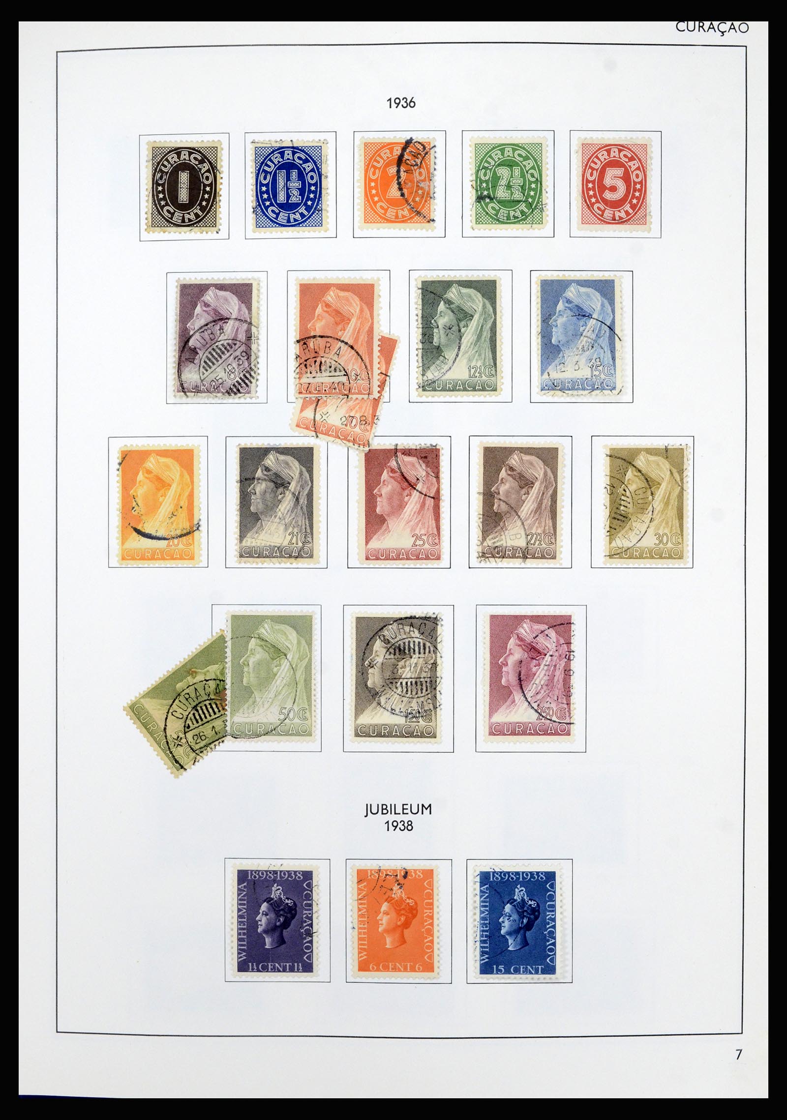 36835 007 - Postzegelverzameling 36835 Curaçao en Nederlandse Antillen 1873-1990.