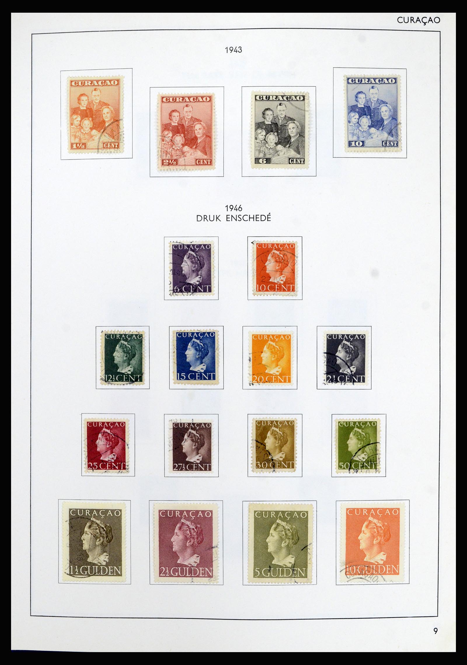 36835 009 - Postzegelverzameling 36835 Curaçao en Nederlandse Antillen 1873-1990.