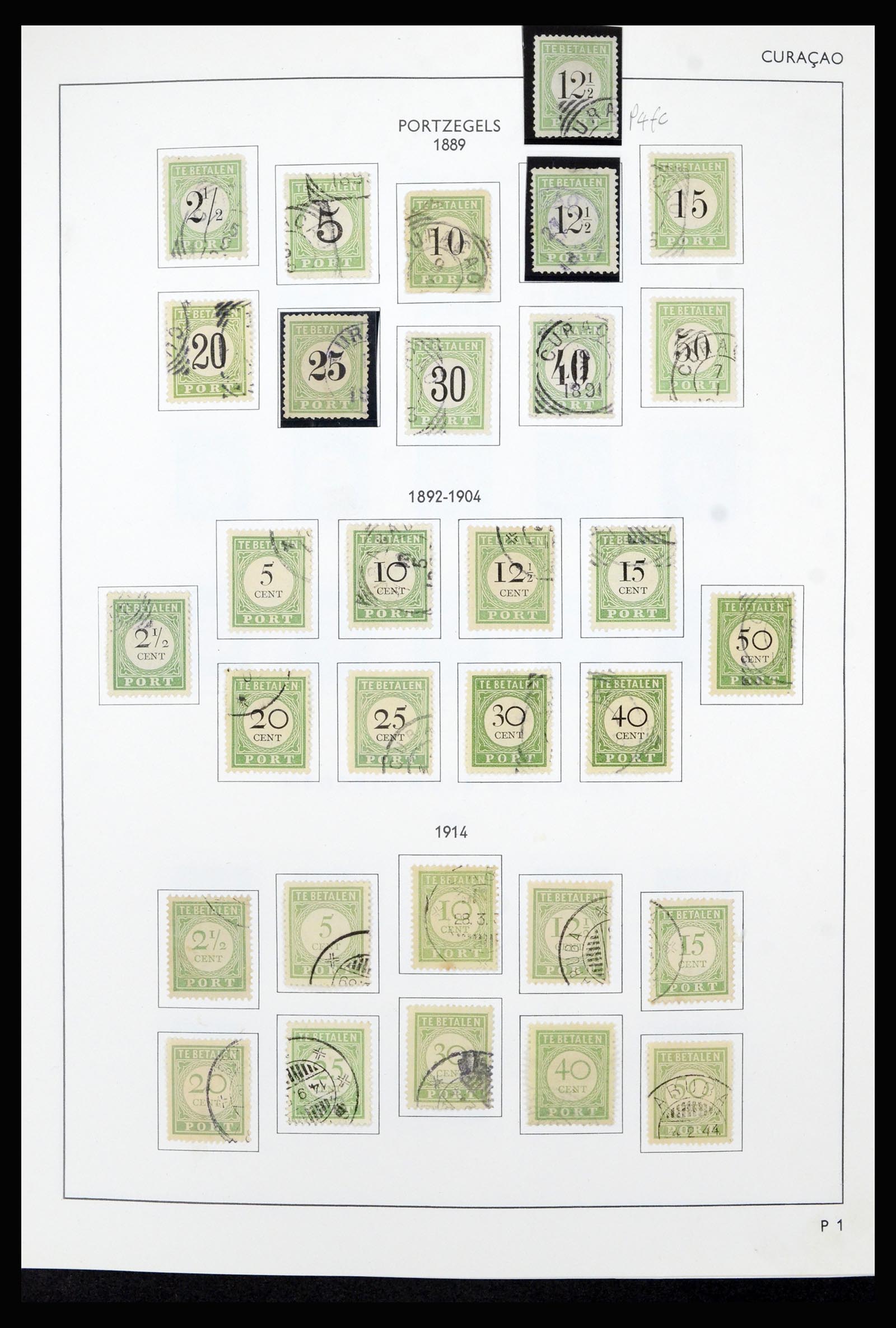 36835 019 - Postzegelverzameling 36835 Curaçao en Nederlandse Antillen 1873-1990.