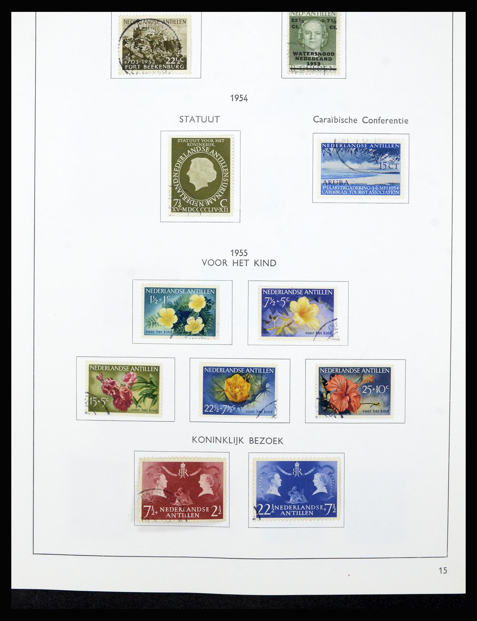 36835 024 - Postzegelverzameling 36835 Curaçao en Nederlandse Antillen 1873-1990.
