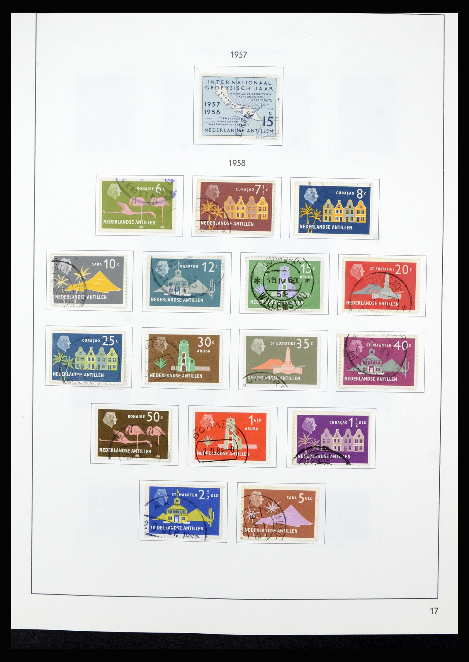 36835 028 - Postzegelverzameling 36835 Curaçao en Nederlandse Antillen 1873-1990.