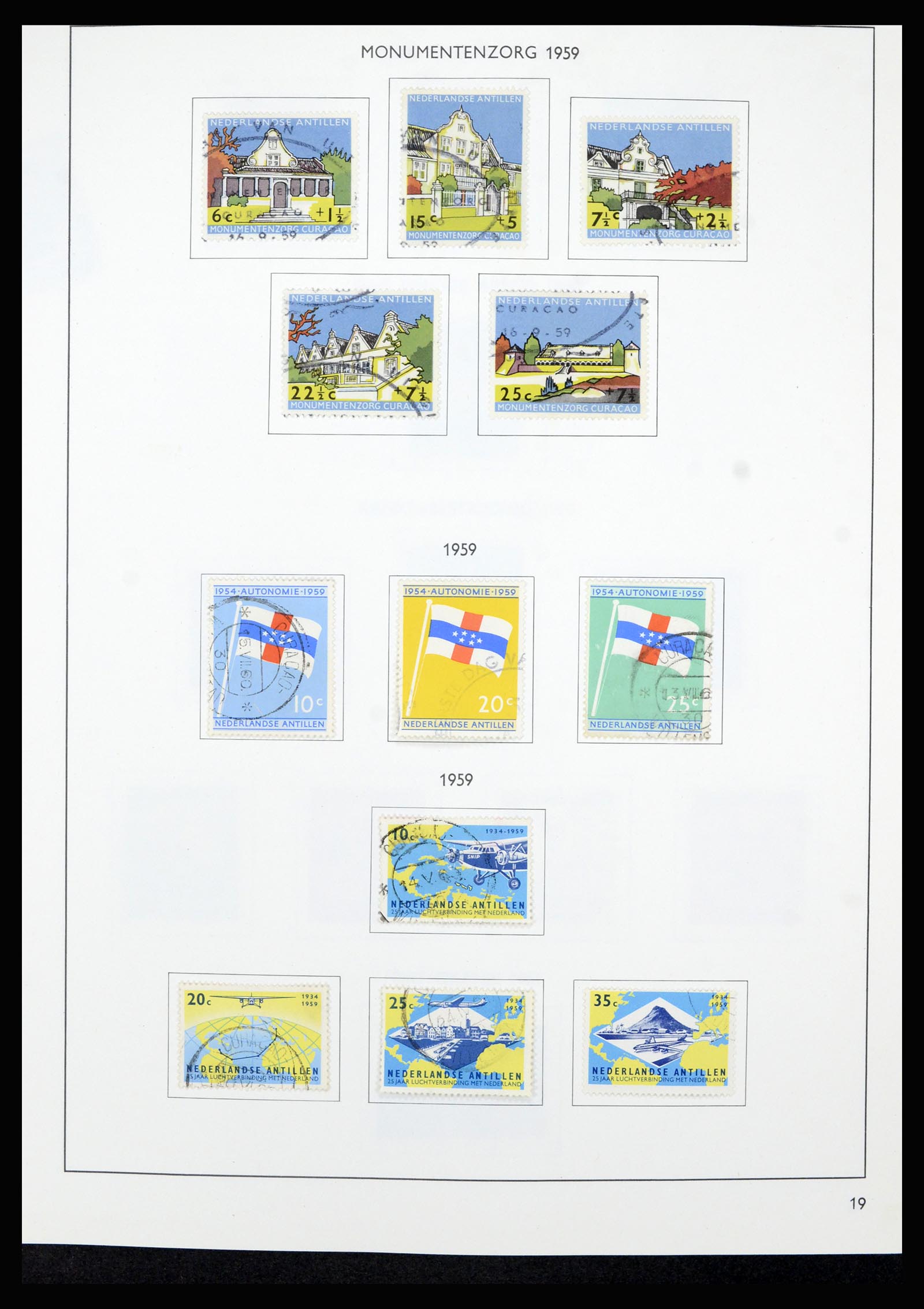 36835 030 - Postzegelverzameling 36835 Curaçao en Nederlandse Antillen 1873-1990.
