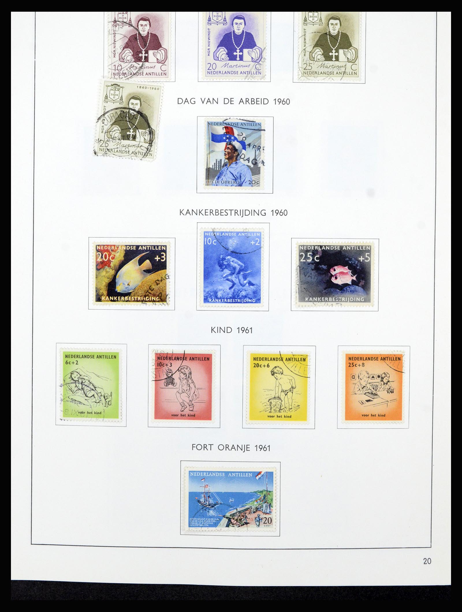 36835 031 - Postzegelverzameling 36835 Curaçao en Nederlandse Antillen 1873-1990.