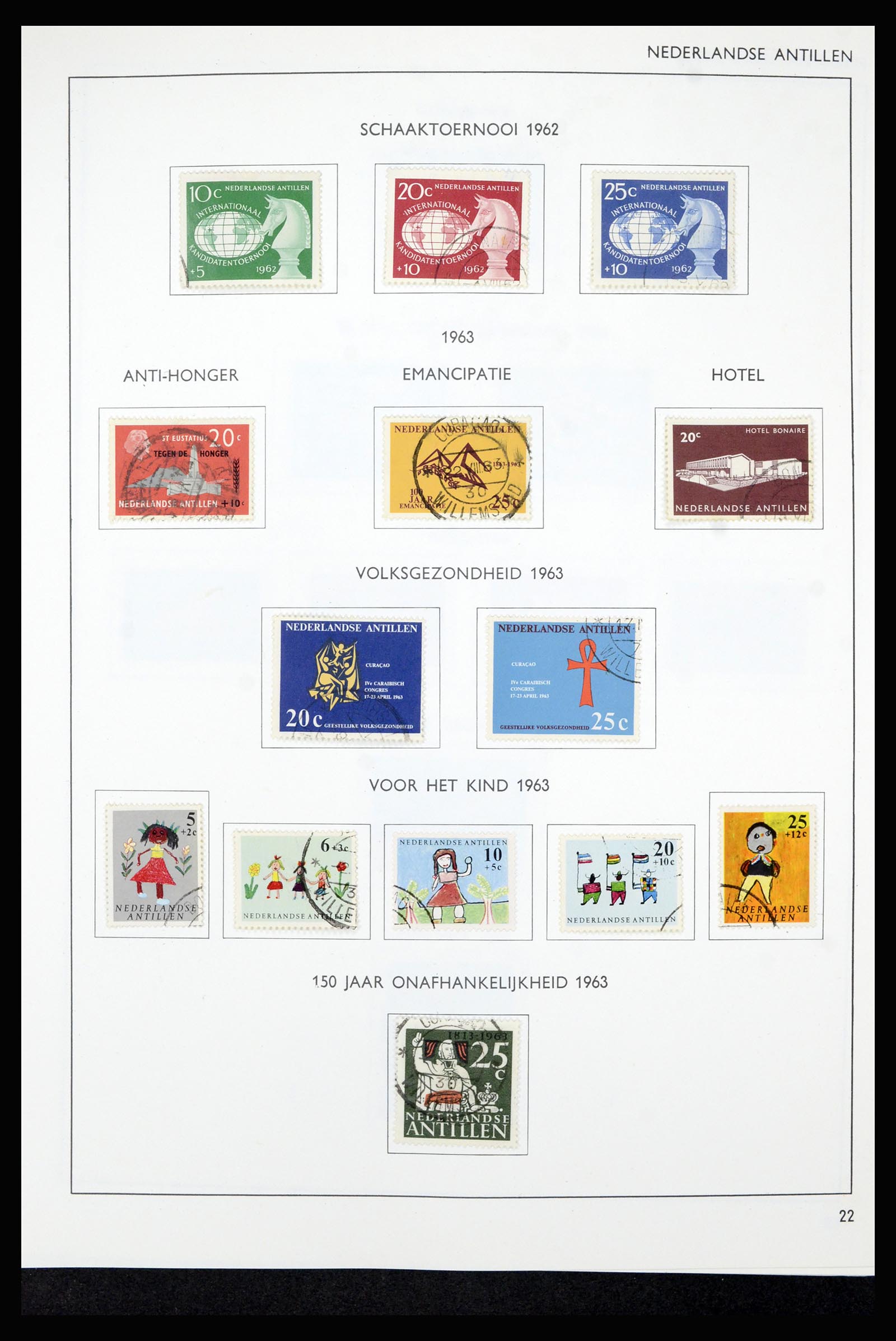 36835 033 - Postzegelverzameling 36835 Curaçao en Nederlandse Antillen 1873-1990.