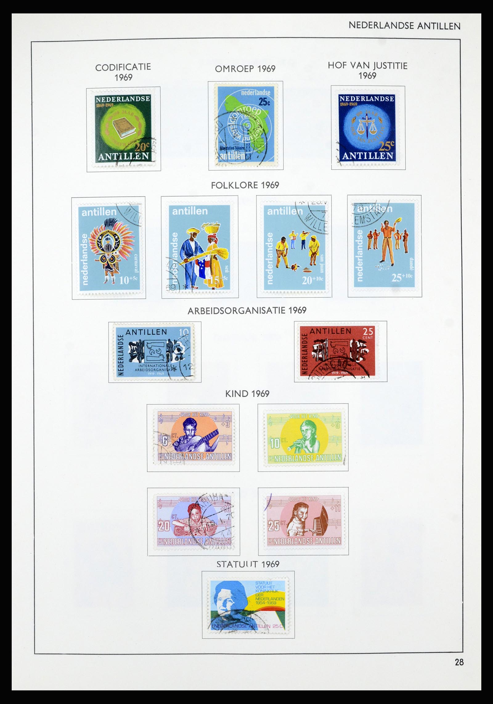 36835 039 - Postzegelverzameling 36835 Curaçao en Nederlandse Antillen 1873-1990.