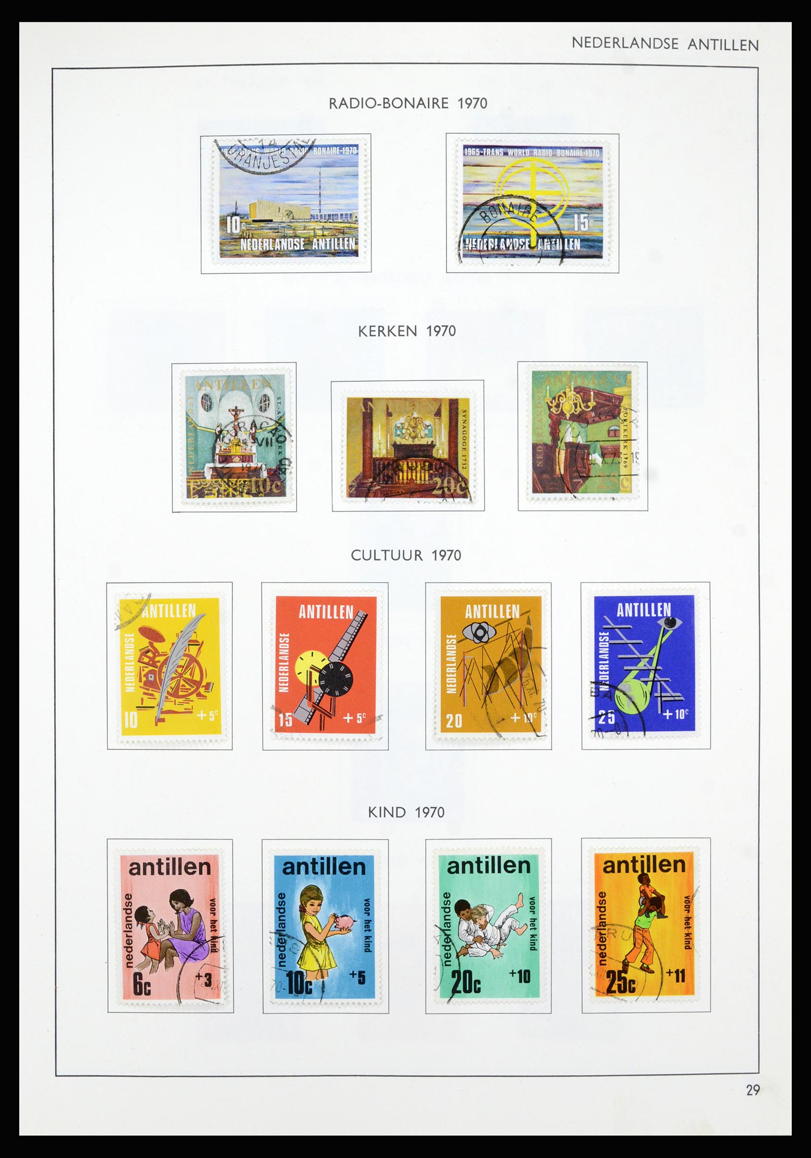36835 040 - Postzegelverzameling 36835 Curaçao en Nederlandse Antillen 1873-1990.