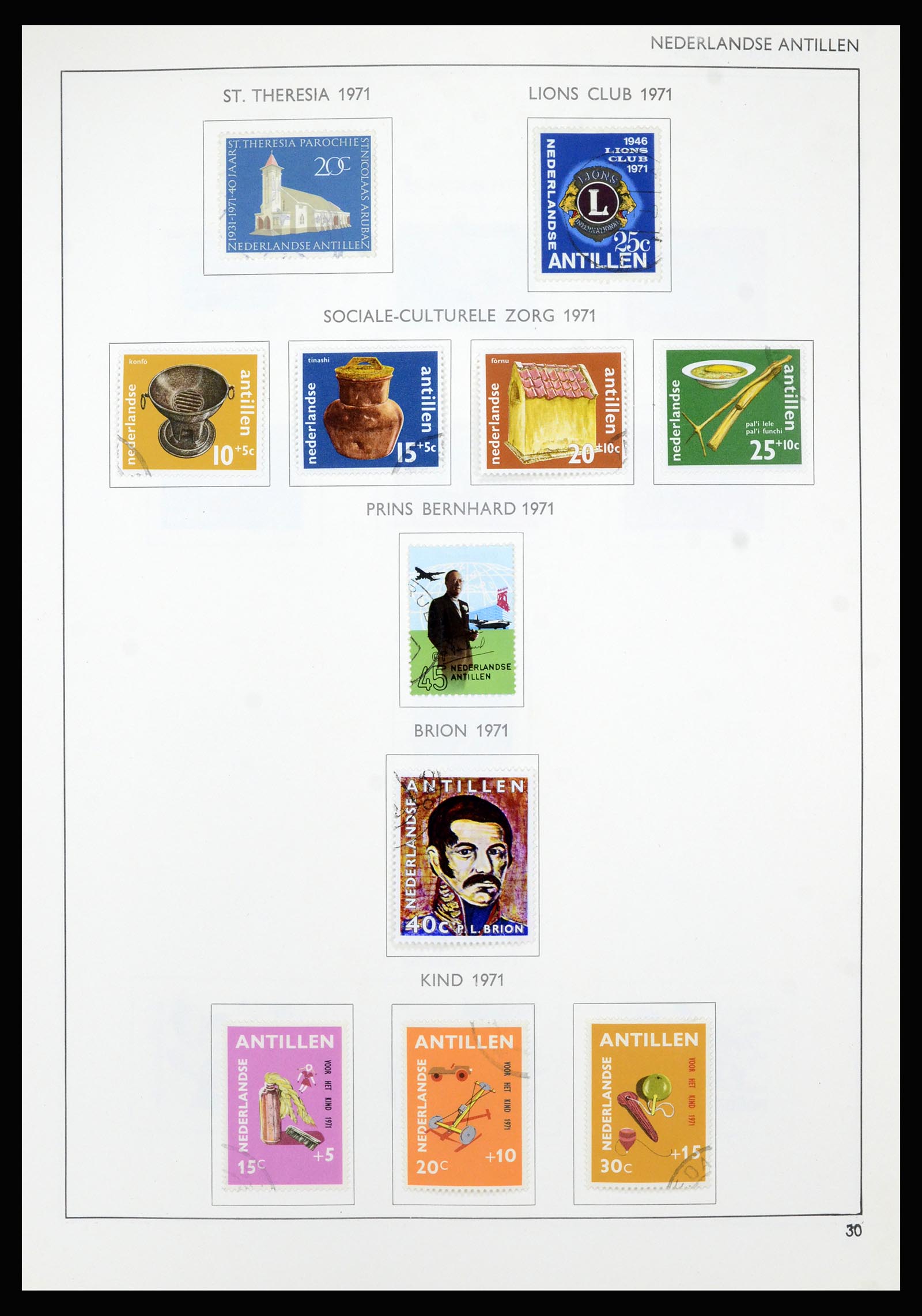 36835 041 - Postzegelverzameling 36835 Curaçao en Nederlandse Antillen 1873-1990.