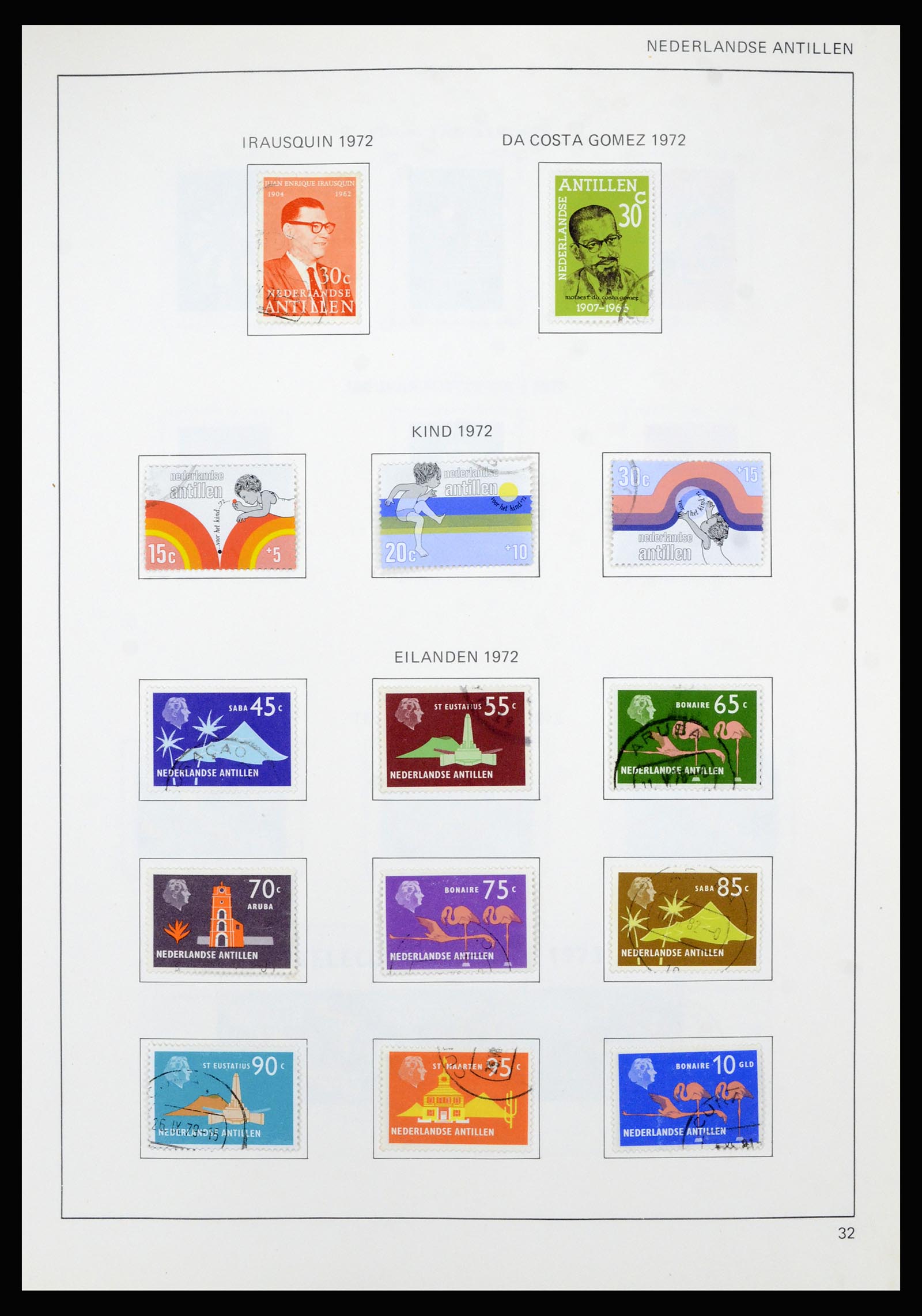 36835 043 - Postzegelverzameling 36835 Curaçao en Nederlandse Antillen 1873-1990.