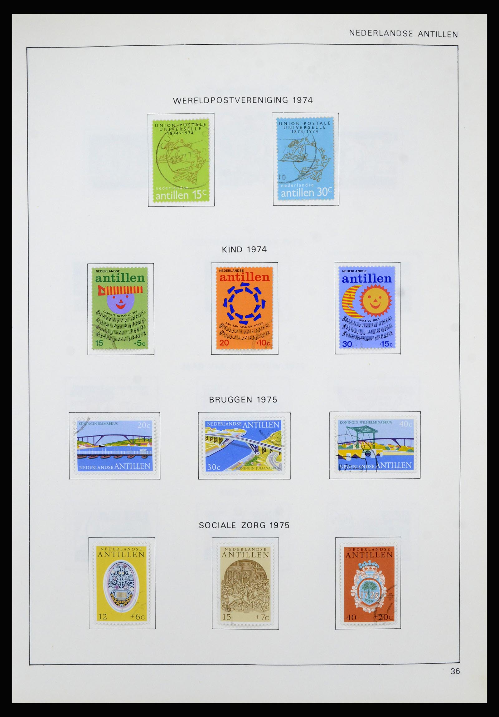 36835 047 - Postzegelverzameling 36835 Curaçao en Nederlandse Antillen 1873-1990.