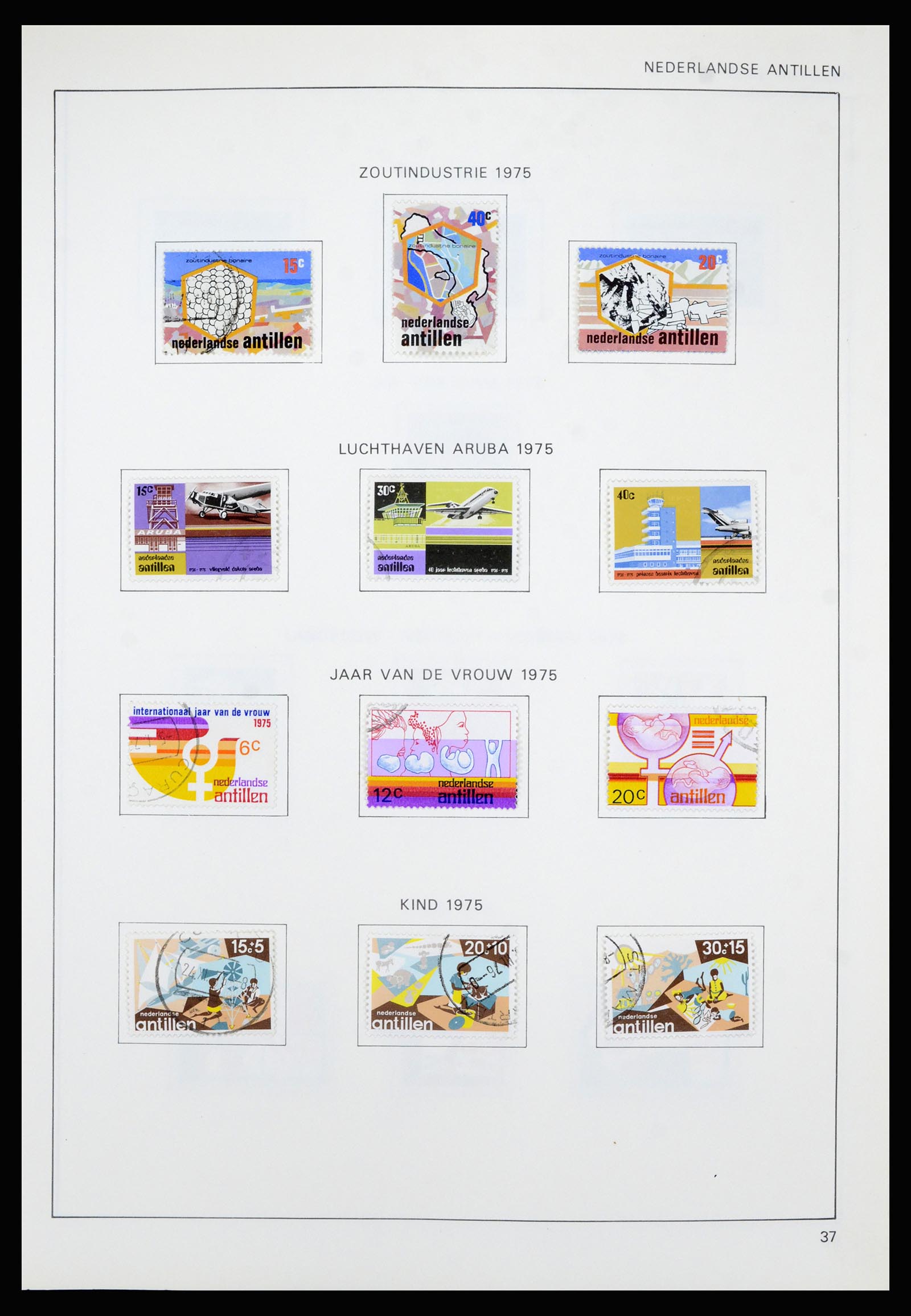 36835 048 - Postzegelverzameling 36835 Curaçao en Nederlandse Antillen 1873-1990.