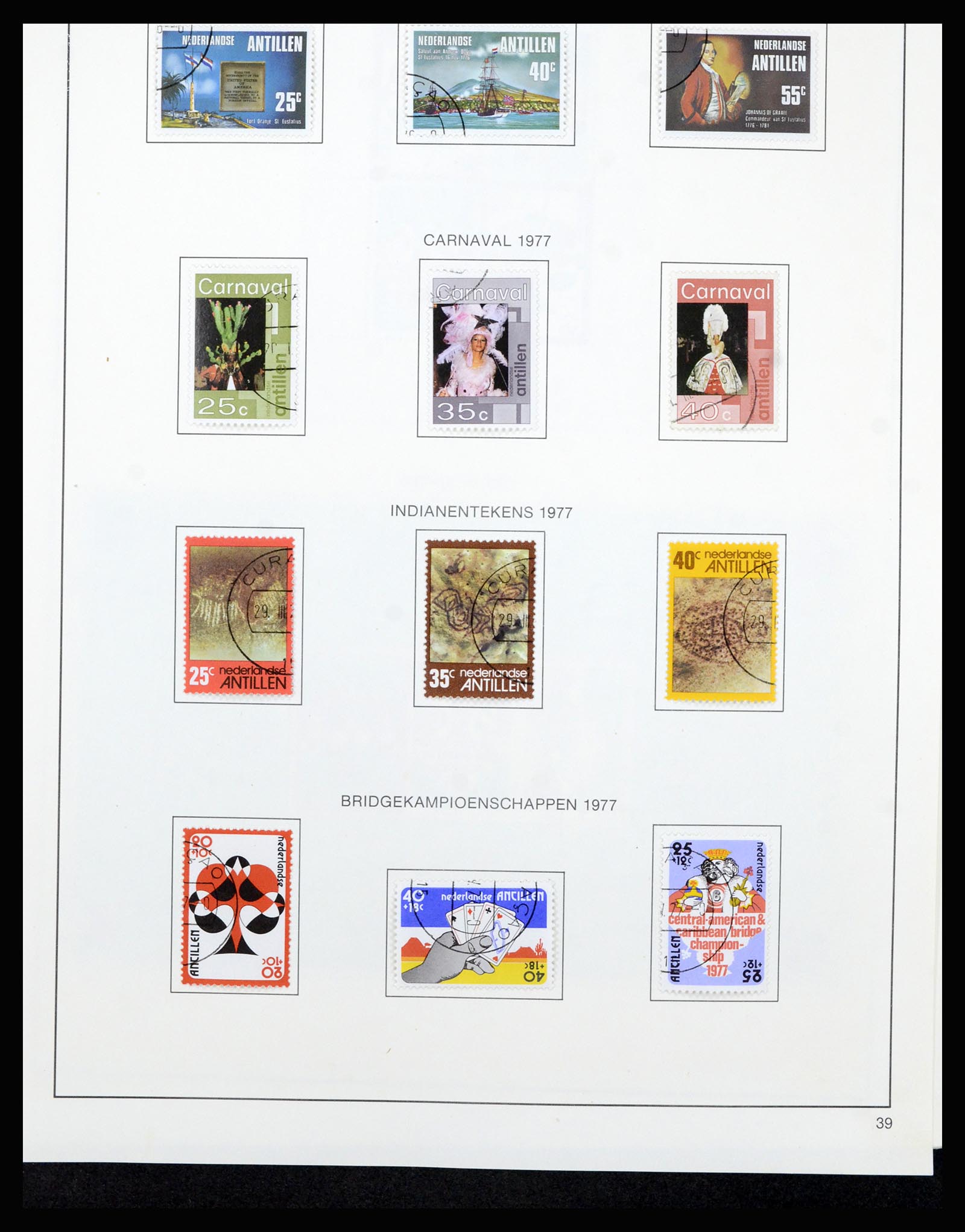 36835 050 - Postzegelverzameling 36835 Curaçao en Nederlandse Antillen 1873-1990.