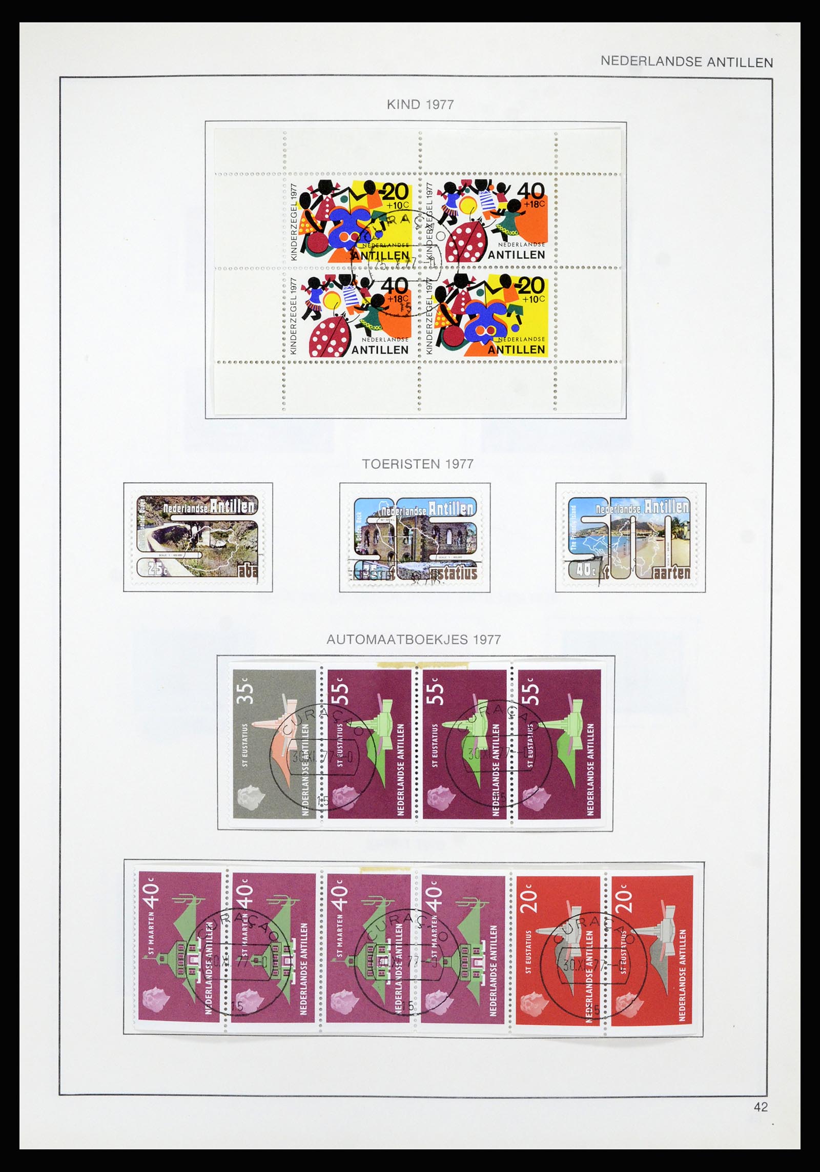 36835 053 - Postzegelverzameling 36835 Curaçao en Nederlandse Antillen 1873-1990.
