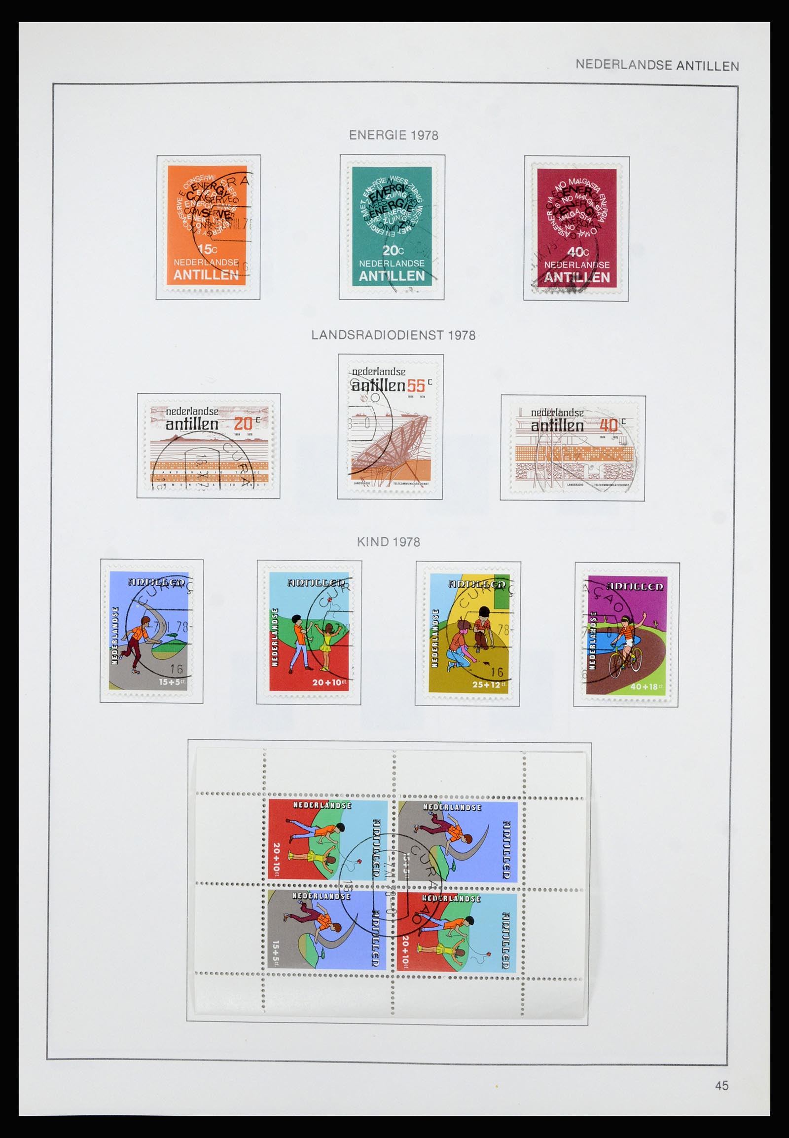 36835 056 - Postzegelverzameling 36835 Curaçao en Nederlandse Antillen 1873-1990.