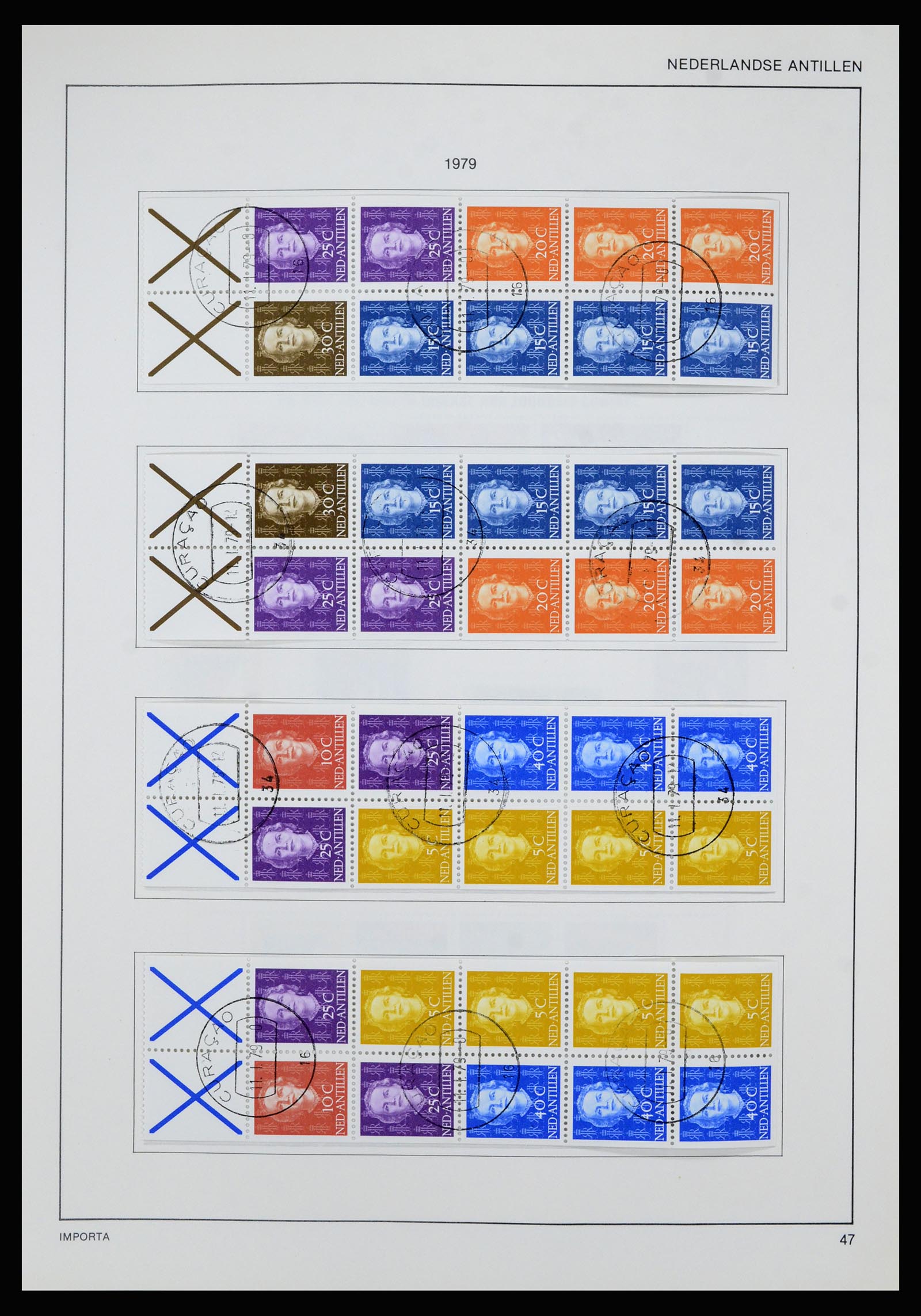 36835 058 - Postzegelverzameling 36835 Curaçao en Nederlandse Antillen 1873-1990.