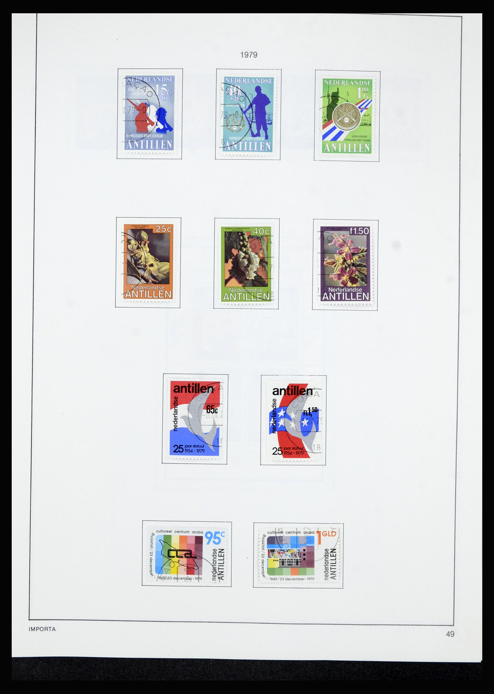 36835 060 - Postzegelverzameling 36835 Curaçao en Nederlandse Antillen 1873-1990.