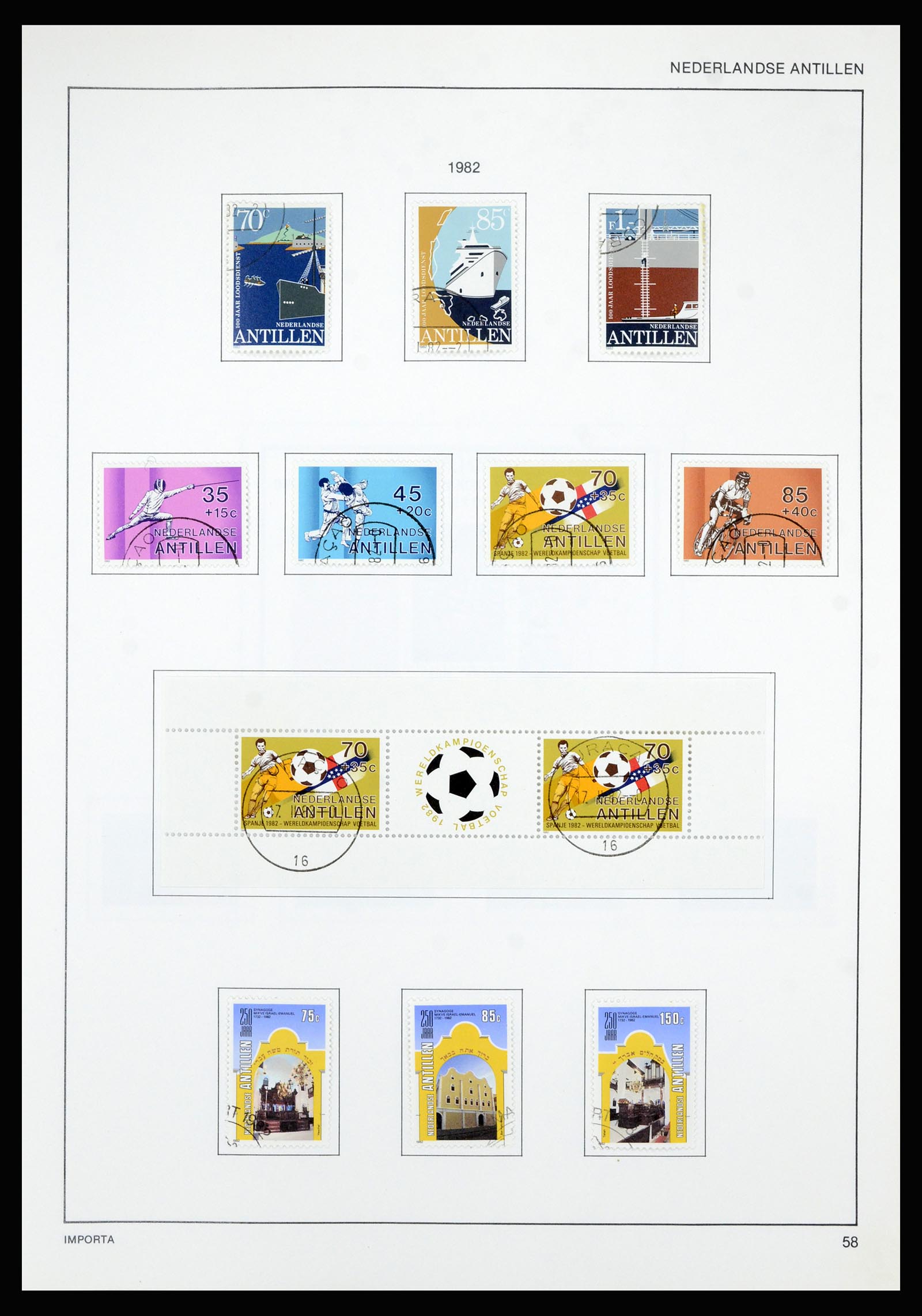 36835 069 - Postzegelverzameling 36835 Curaçao en Nederlandse Antillen 1873-1990.