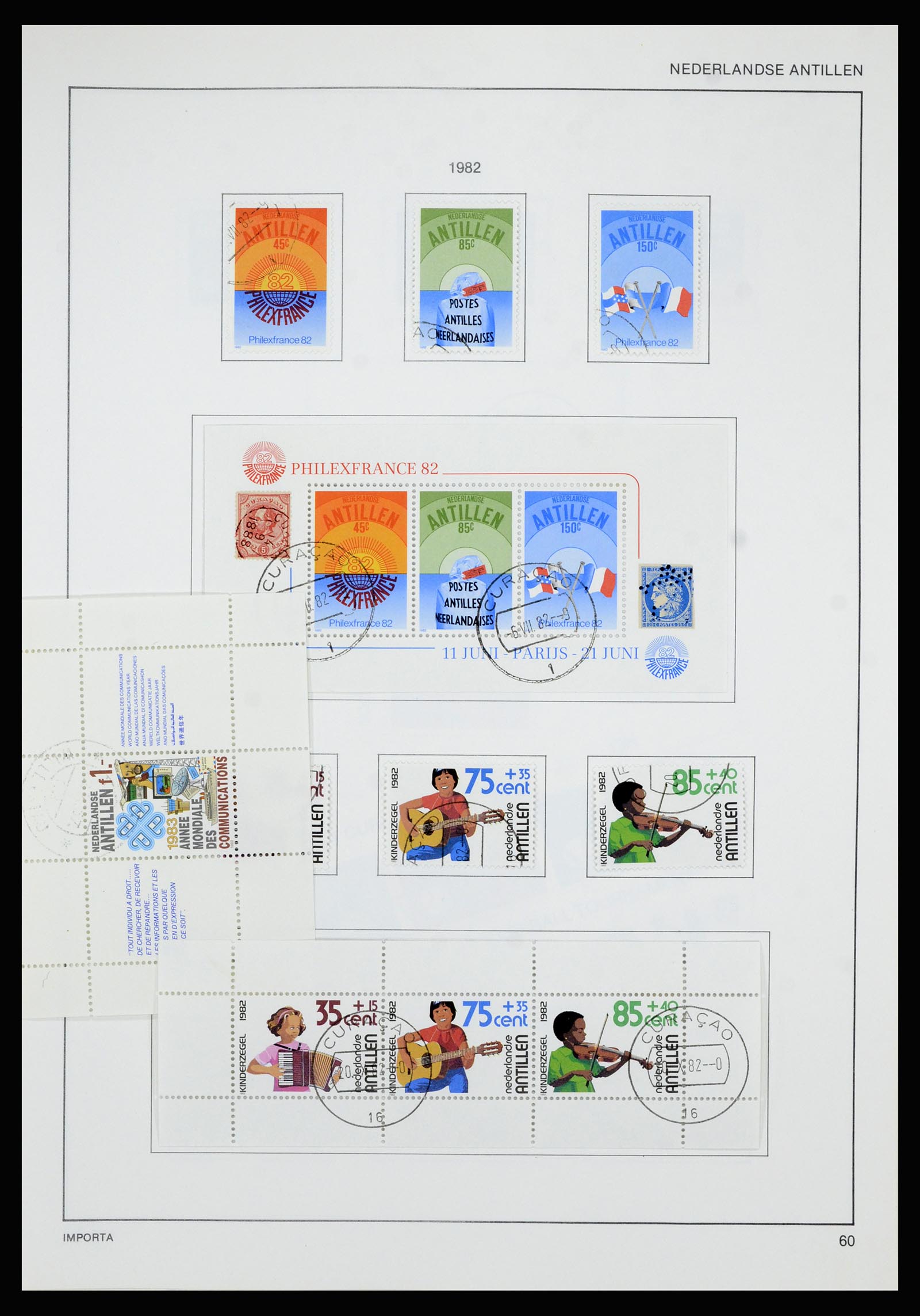 36835 071 - Postzegelverzameling 36835 Curaçao en Nederlandse Antillen 1873-1990.