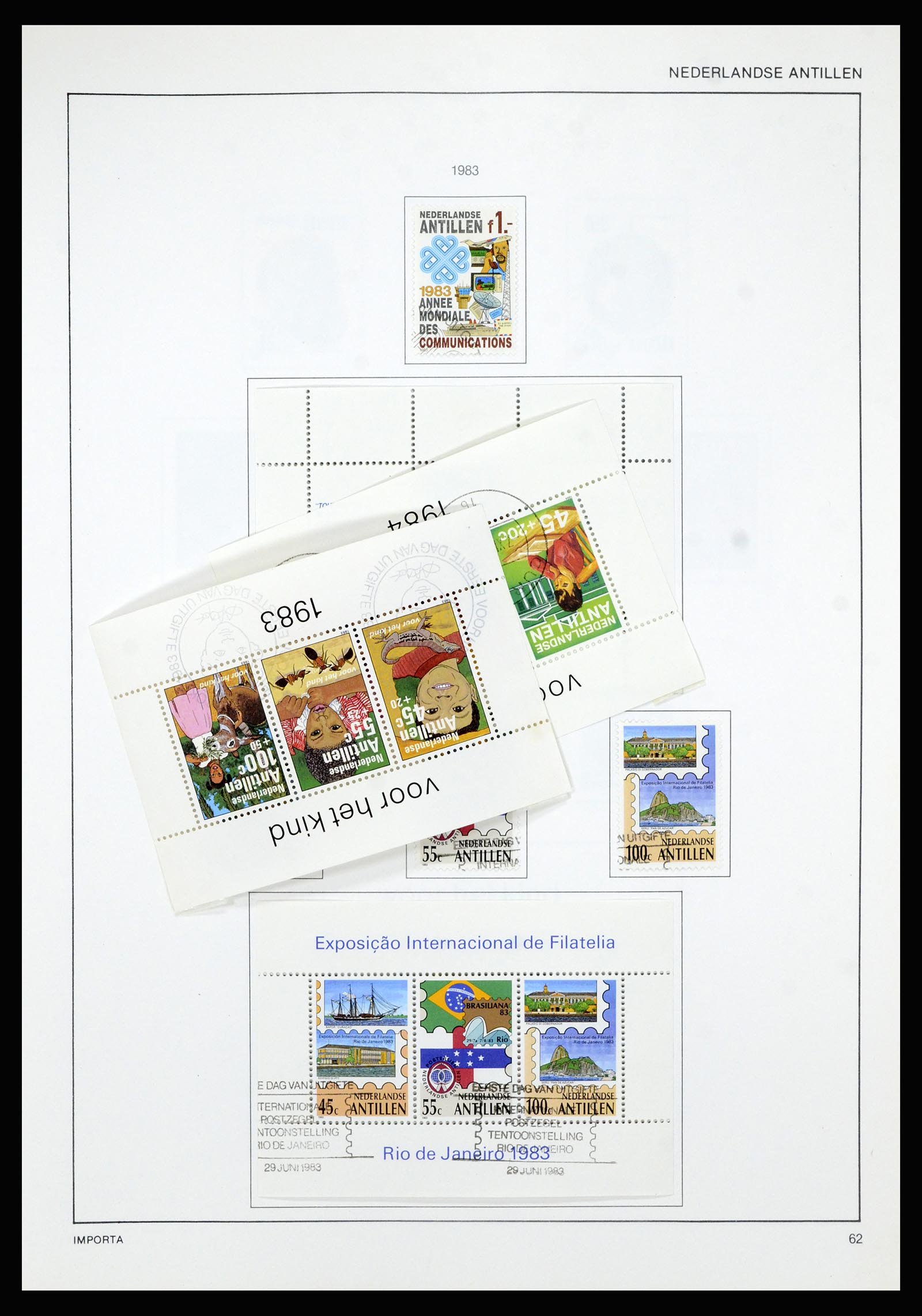 36835 073 - Postzegelverzameling 36835 Curaçao en Nederlandse Antillen 1873-1990.