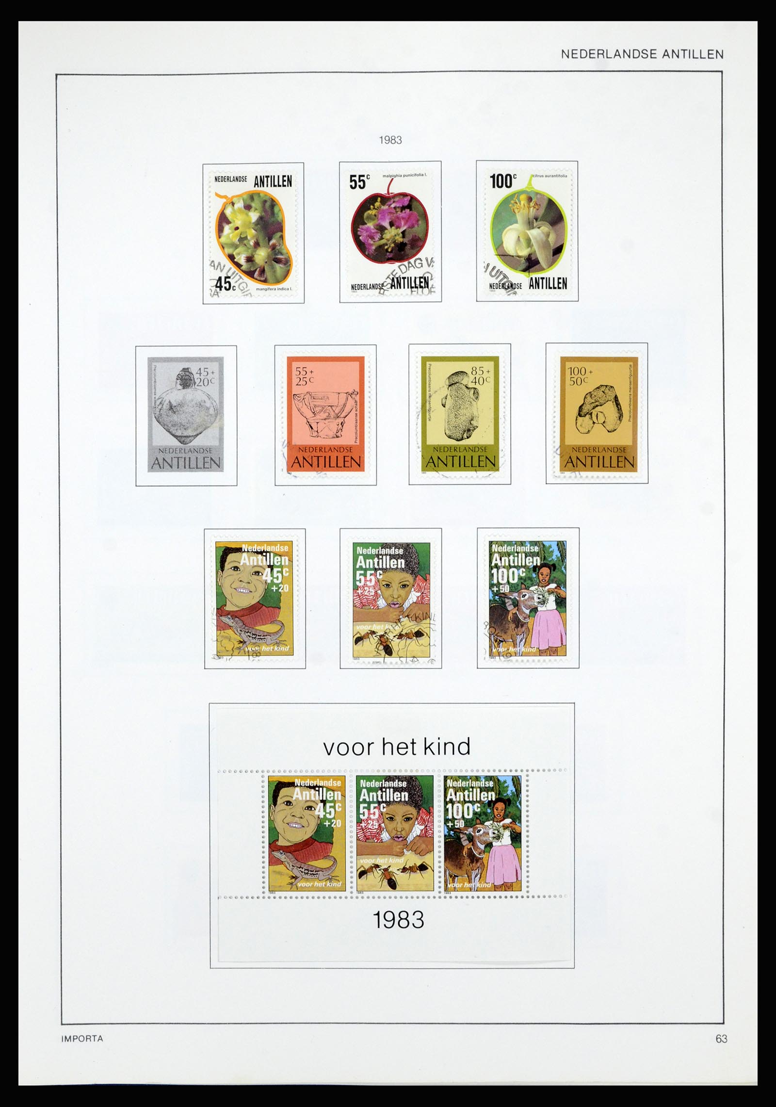 36835 074 - Postzegelverzameling 36835 Curaçao en Nederlandse Antillen 1873-1990.