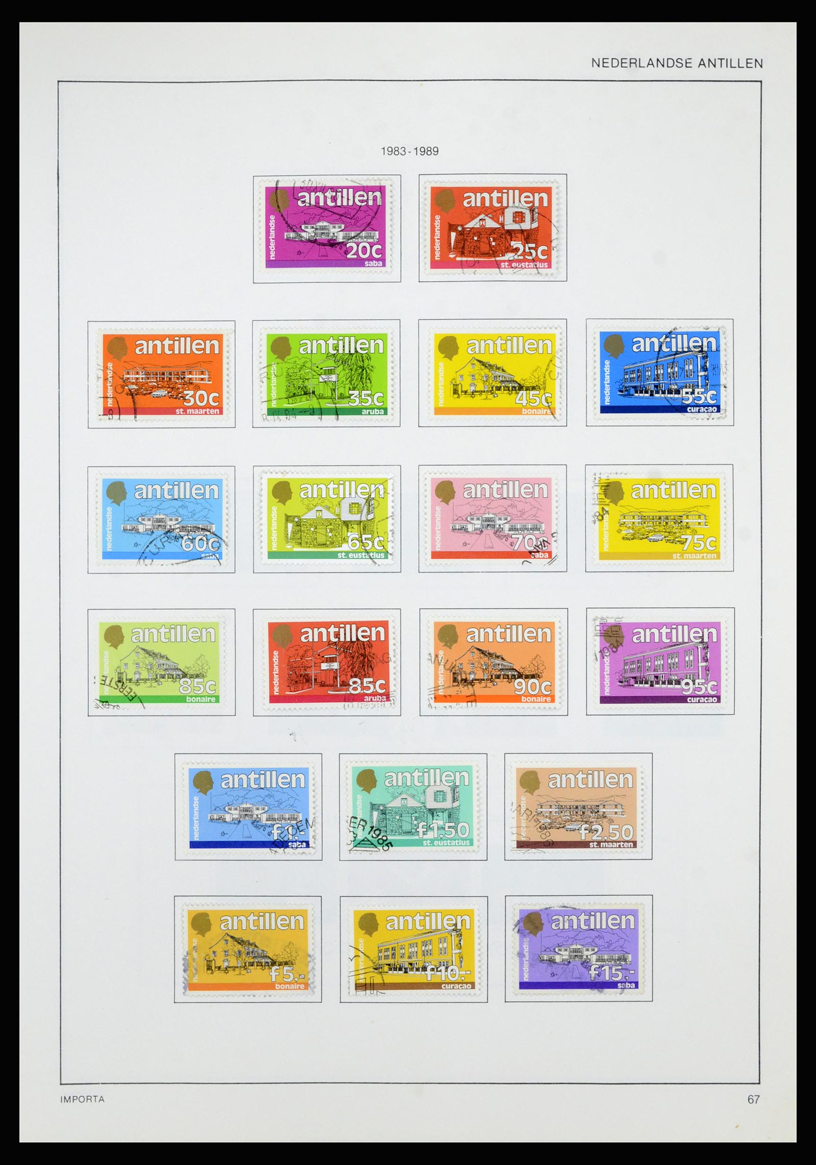 36835 075 - Postzegelverzameling 36835 Curaçao en Nederlandse Antillen 1873-1990.