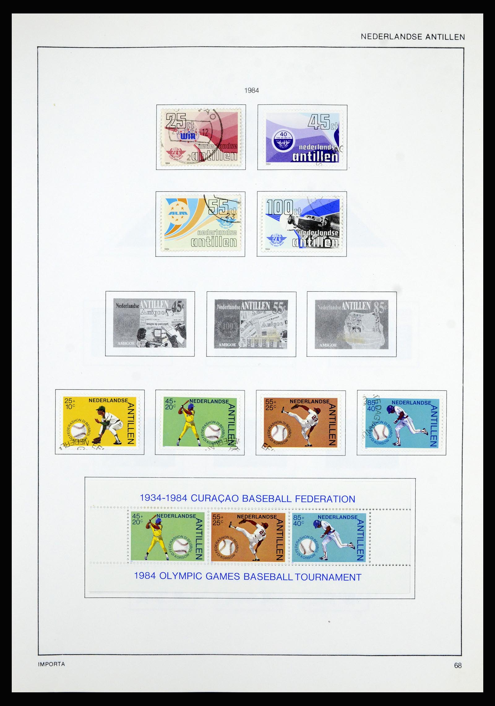 36835 076 - Postzegelverzameling 36835 Curaçao en Nederlandse Antillen 1873-1990.