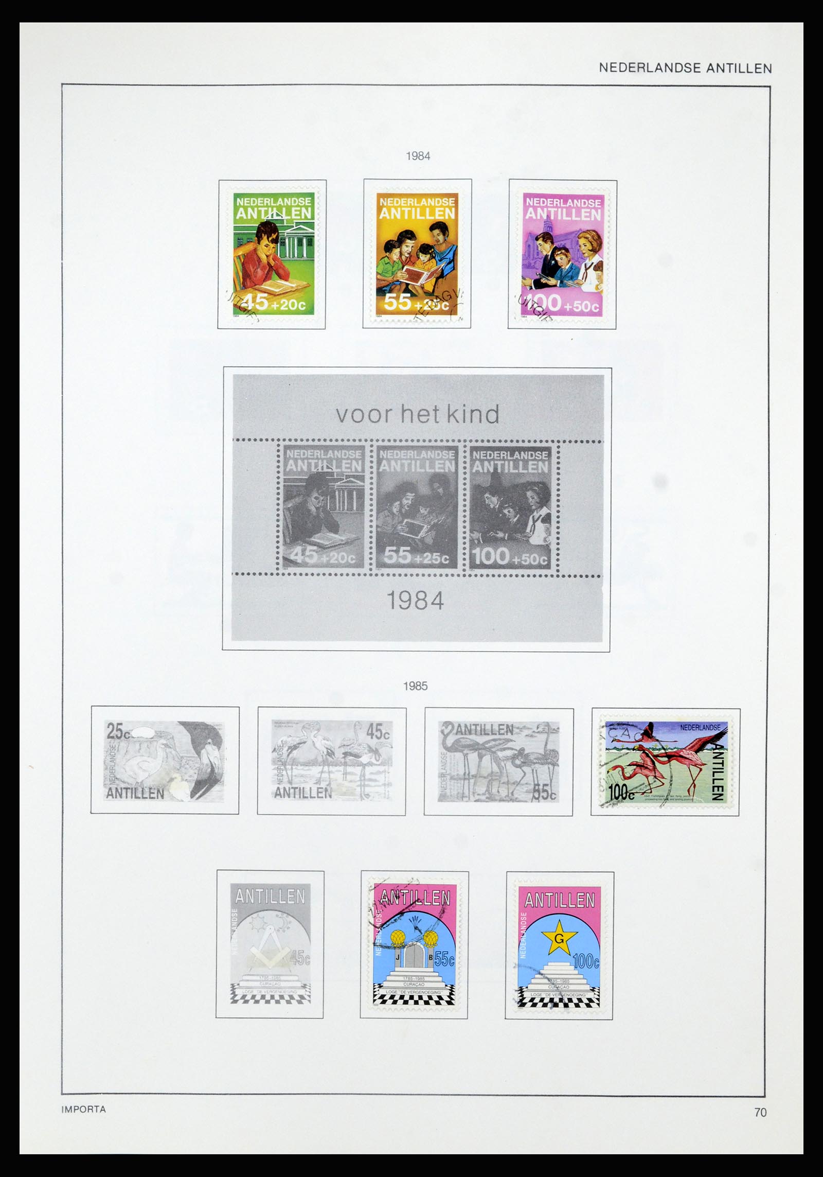 36835 078 - Postzegelverzameling 36835 Curaçao en Nederlandse Antillen 1873-1990.