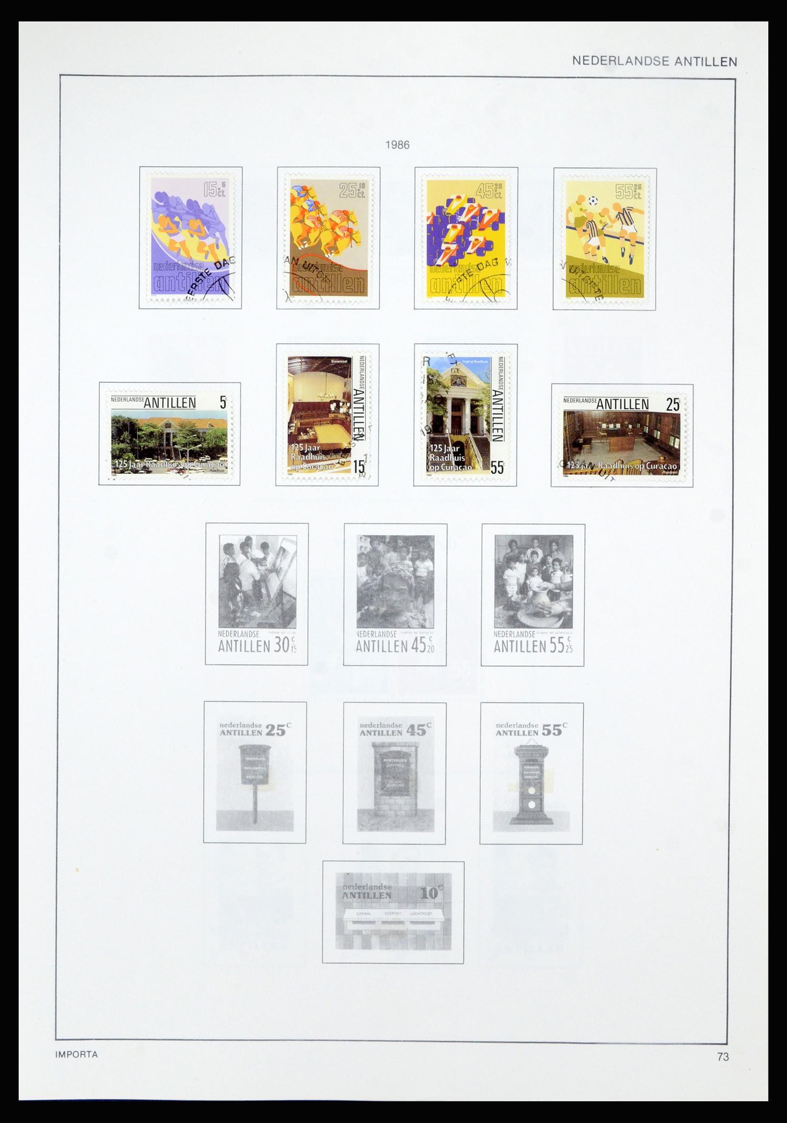 36835 081 - Postzegelverzameling 36835 Curaçao en Nederlandse Antillen 1873-1990.