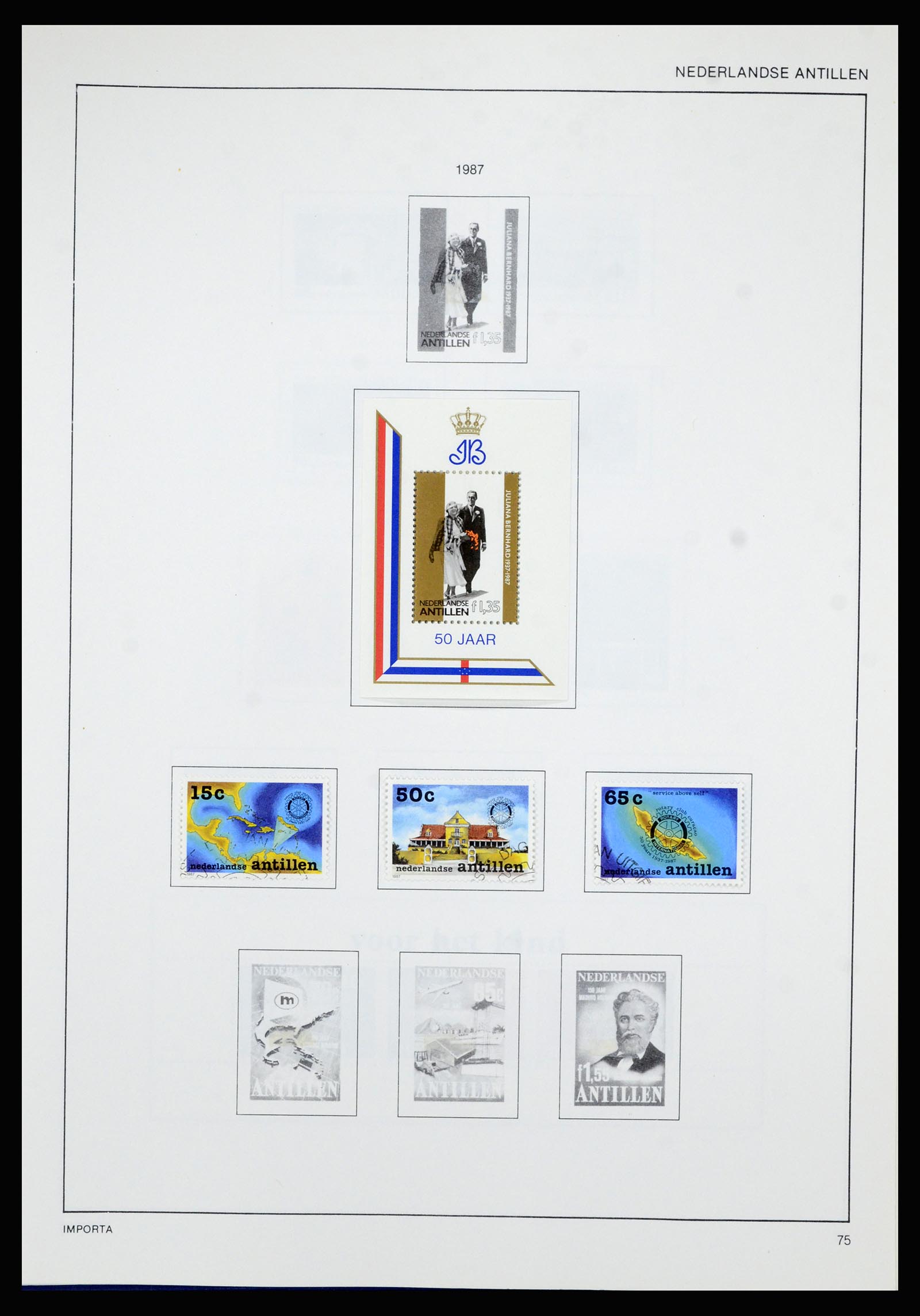 36835 082 - Postzegelverzameling 36835 Curaçao en Nederlandse Antillen 1873-1990.