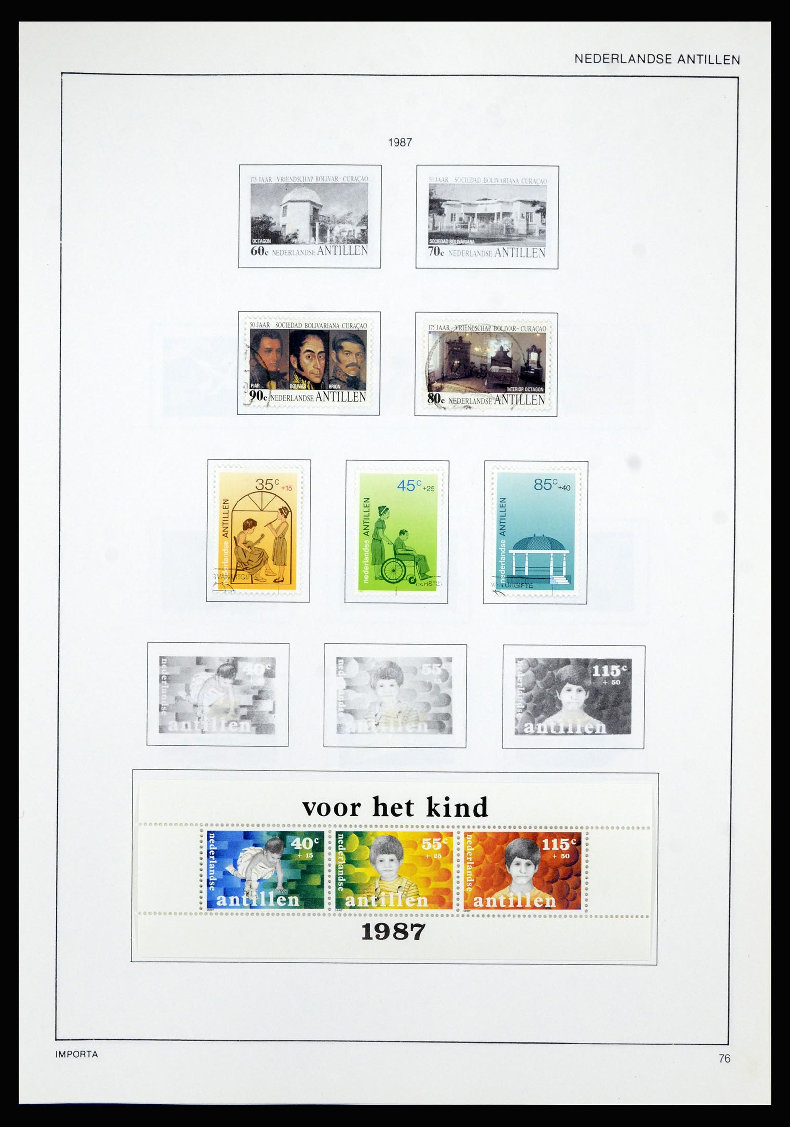 36835 083 - Postzegelverzameling 36835 Curaçao en Nederlandse Antillen 1873-1990.