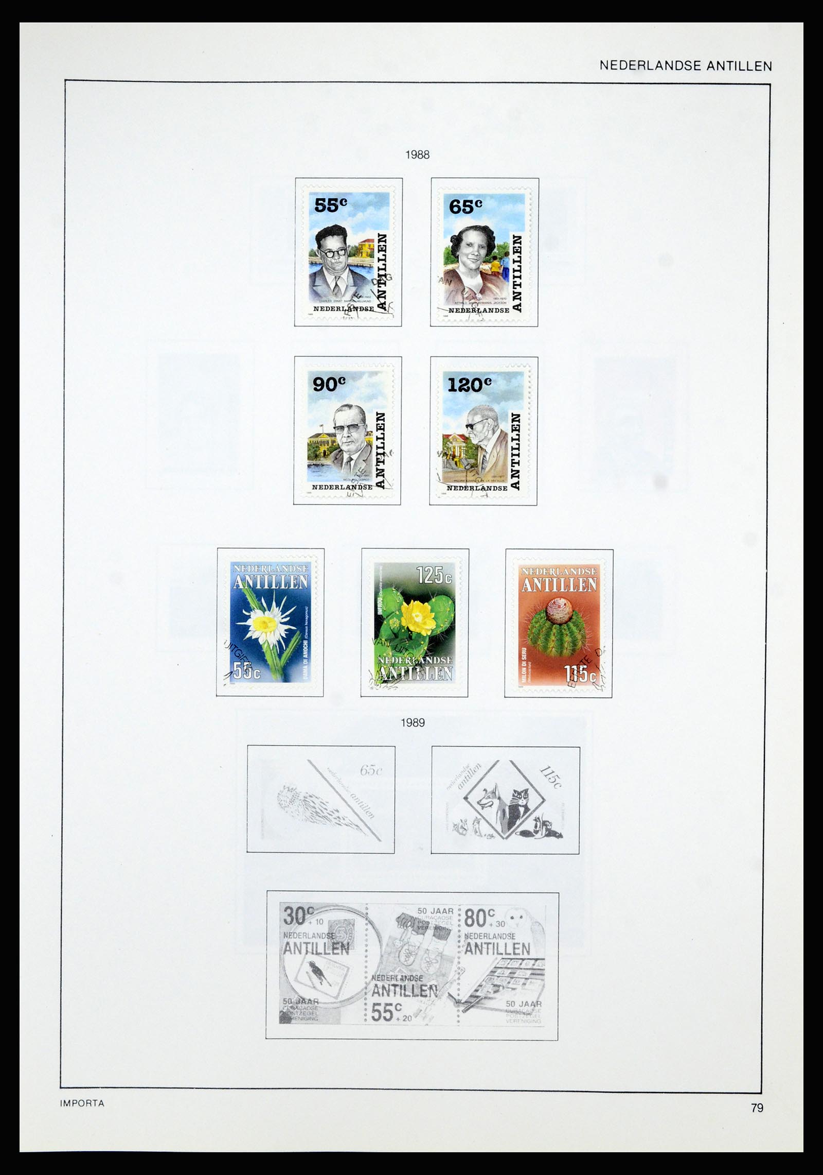 36835 086 - Postzegelverzameling 36835 Curaçao en Nederlandse Antillen 1873-1990.