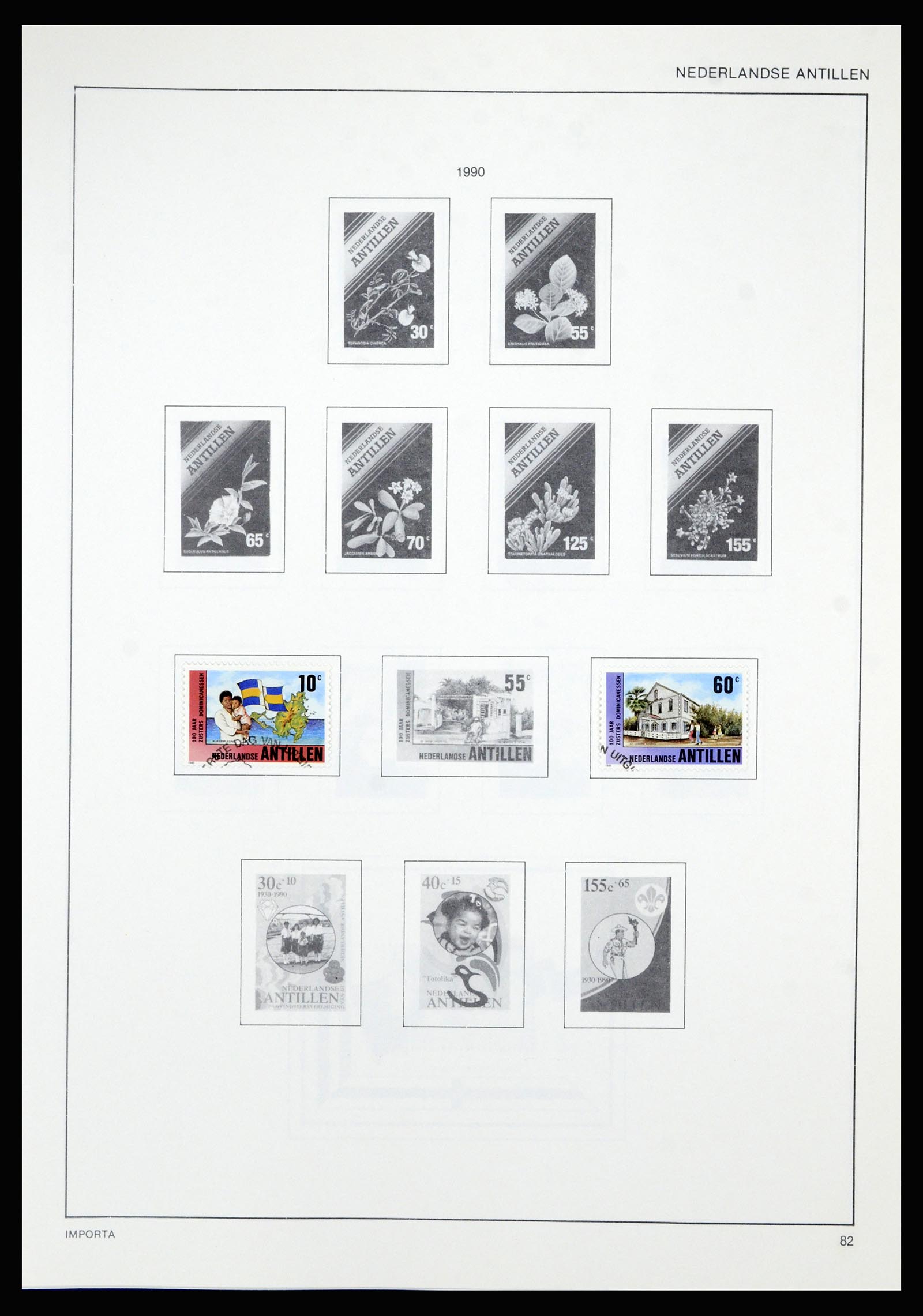 36835 088 - Postzegelverzameling 36835 Curaçao en Nederlandse Antillen 1873-1990.