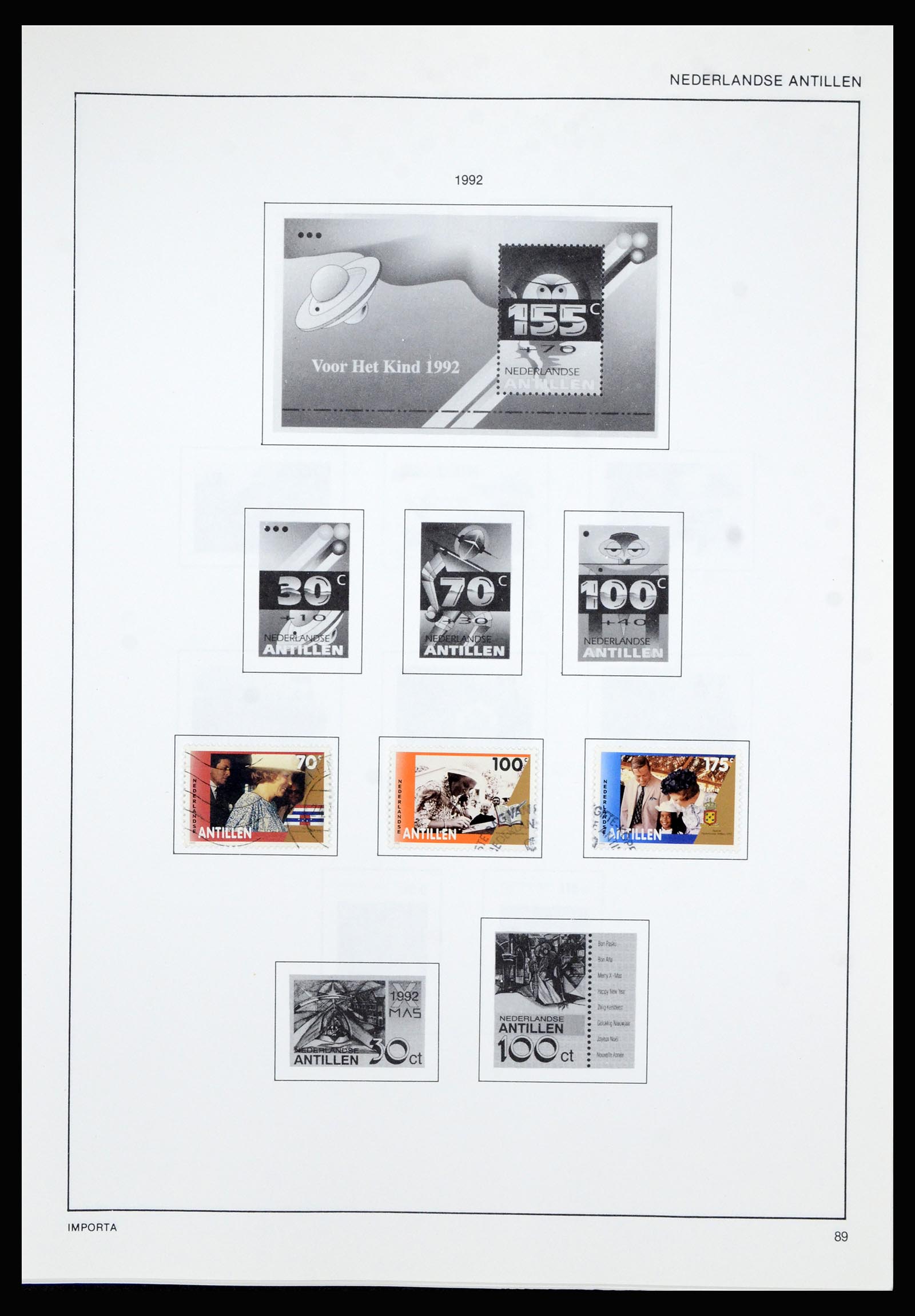36835 094 - Postzegelverzameling 36835 Curaçao en Nederlandse Antillen 1873-1990.