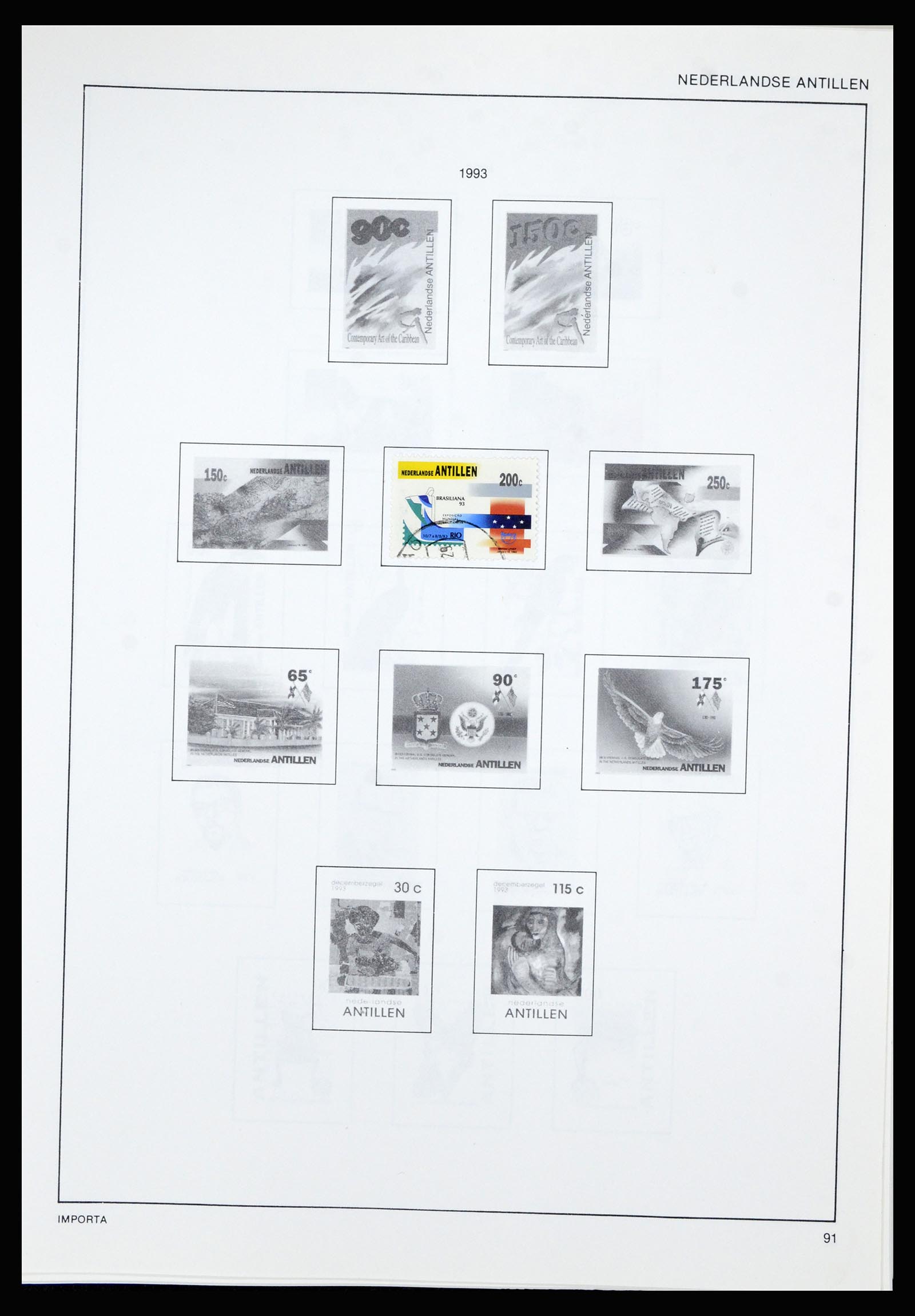 36835 095 - Postzegelverzameling 36835 Curaçao en Nederlandse Antillen 1873-1990.