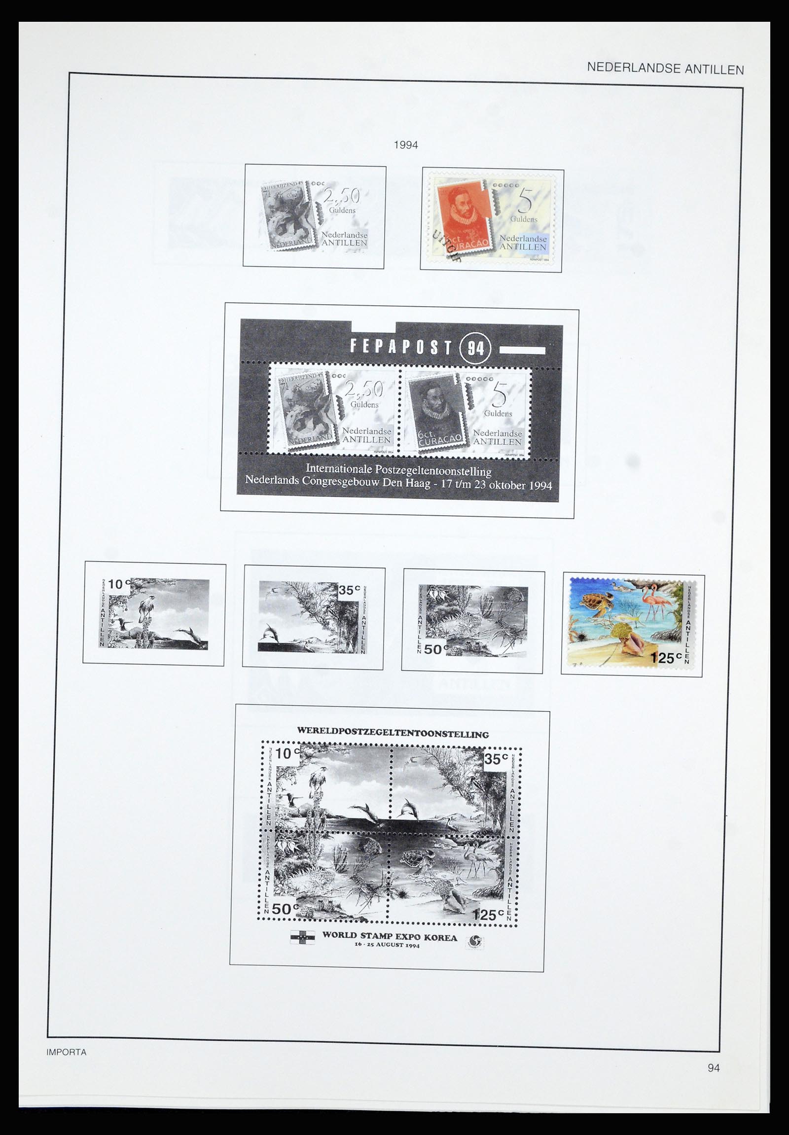 36835 097 - Postzegelverzameling 36835 Curaçao en Nederlandse Antillen 1873-1990.