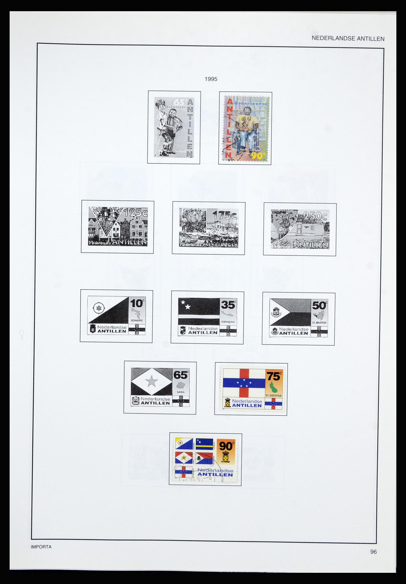 36835 098 - Postzegelverzameling 36835 Curaçao en Nederlandse Antillen 1873-1990.