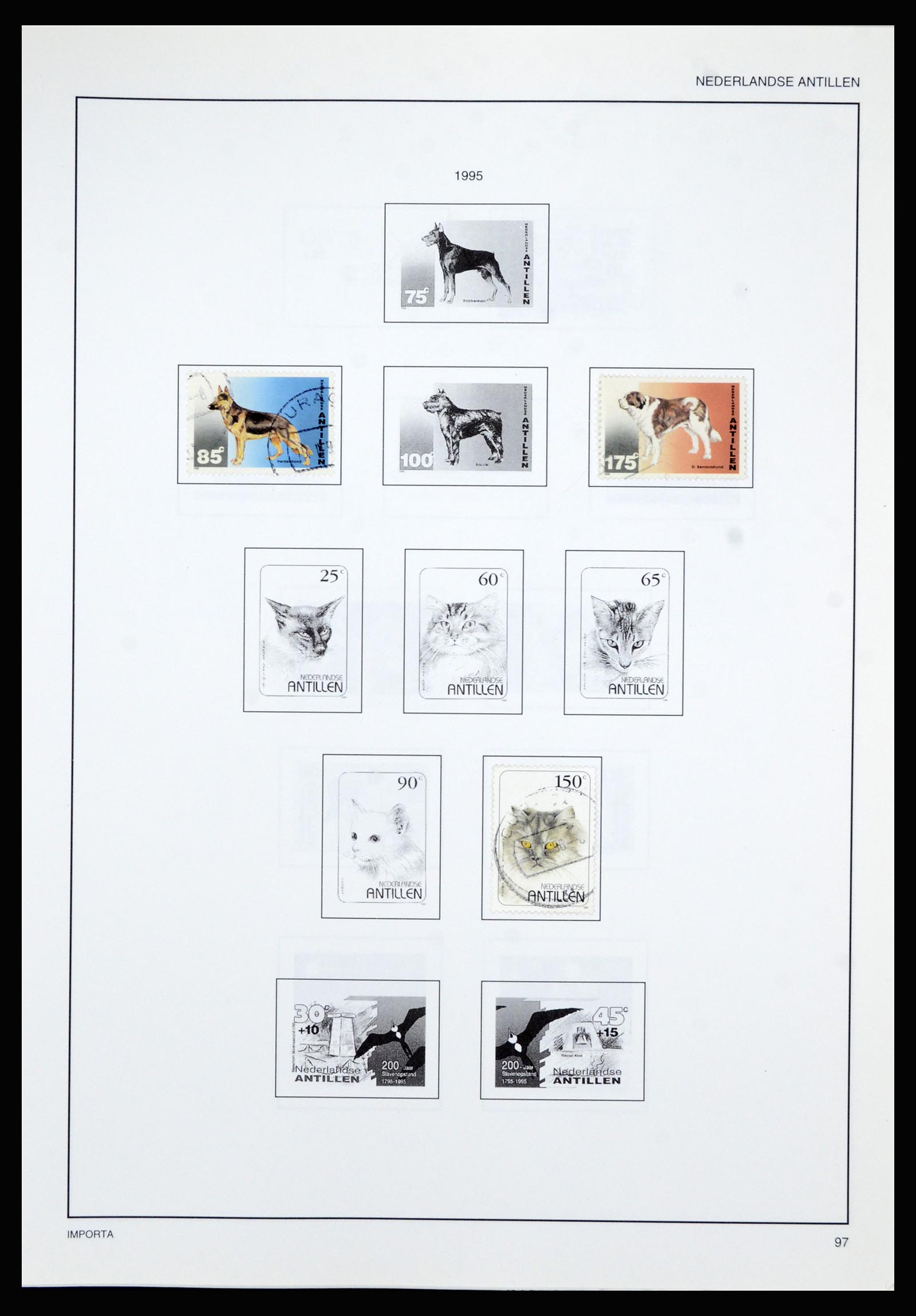 36835 100 - Postzegelverzameling 36835 Curaçao en Nederlandse Antillen 1873-1990.