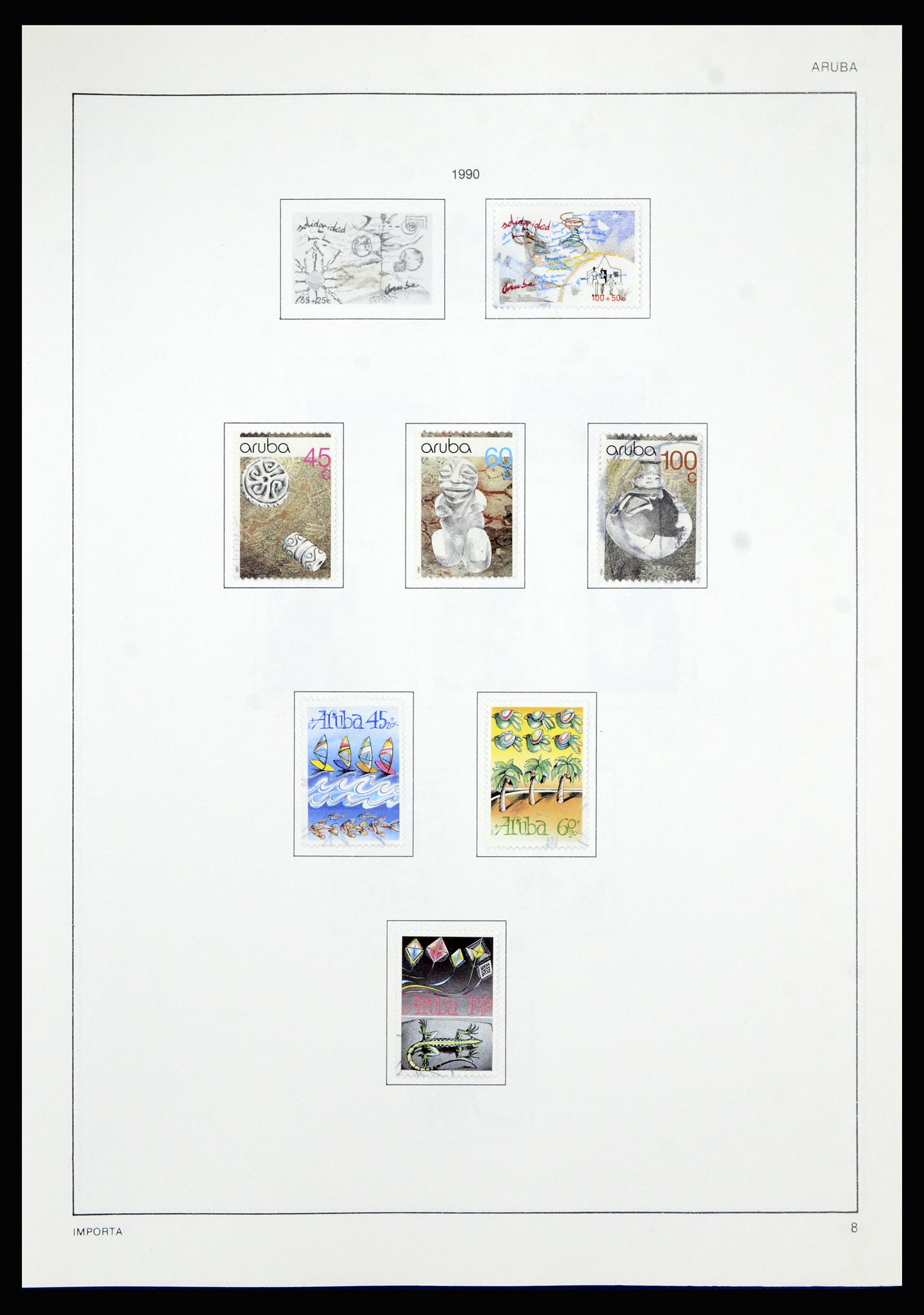 36835 124 - Postzegelverzameling 36835 Curaçao en Nederlandse Antillen 1873-1990.