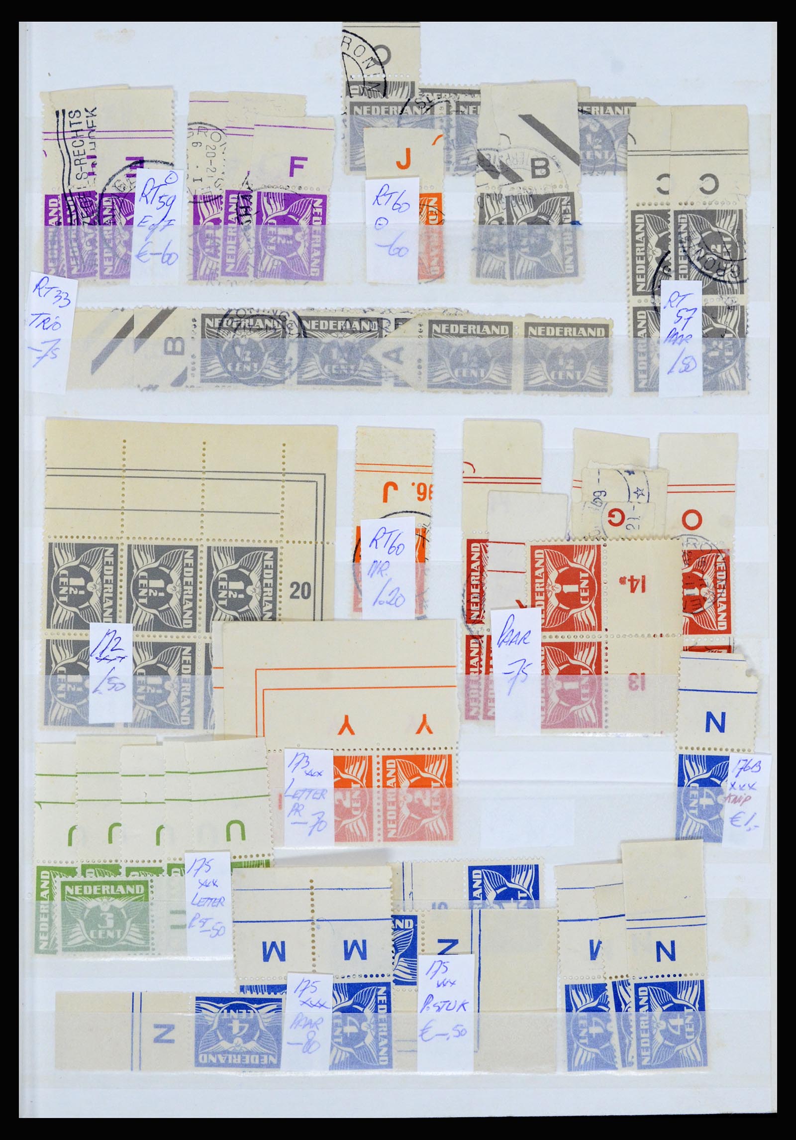 36838 003 - Postzegelverzameling 36838 Nederland velrandbijzonderheden 1906-1948.