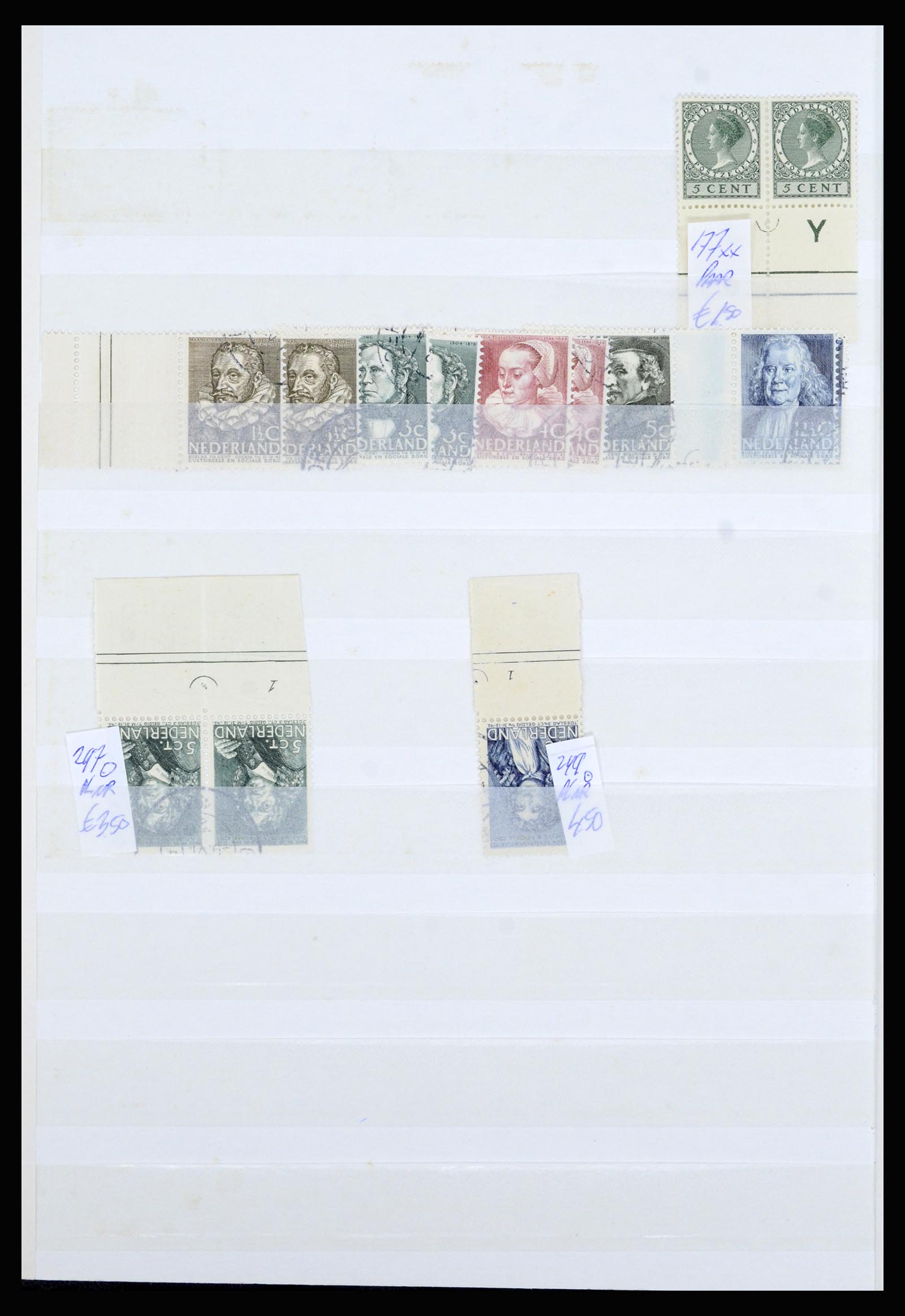 36838 004 - Stamp collection 36838 Netherlands sheet margin specialties 1906-1948.