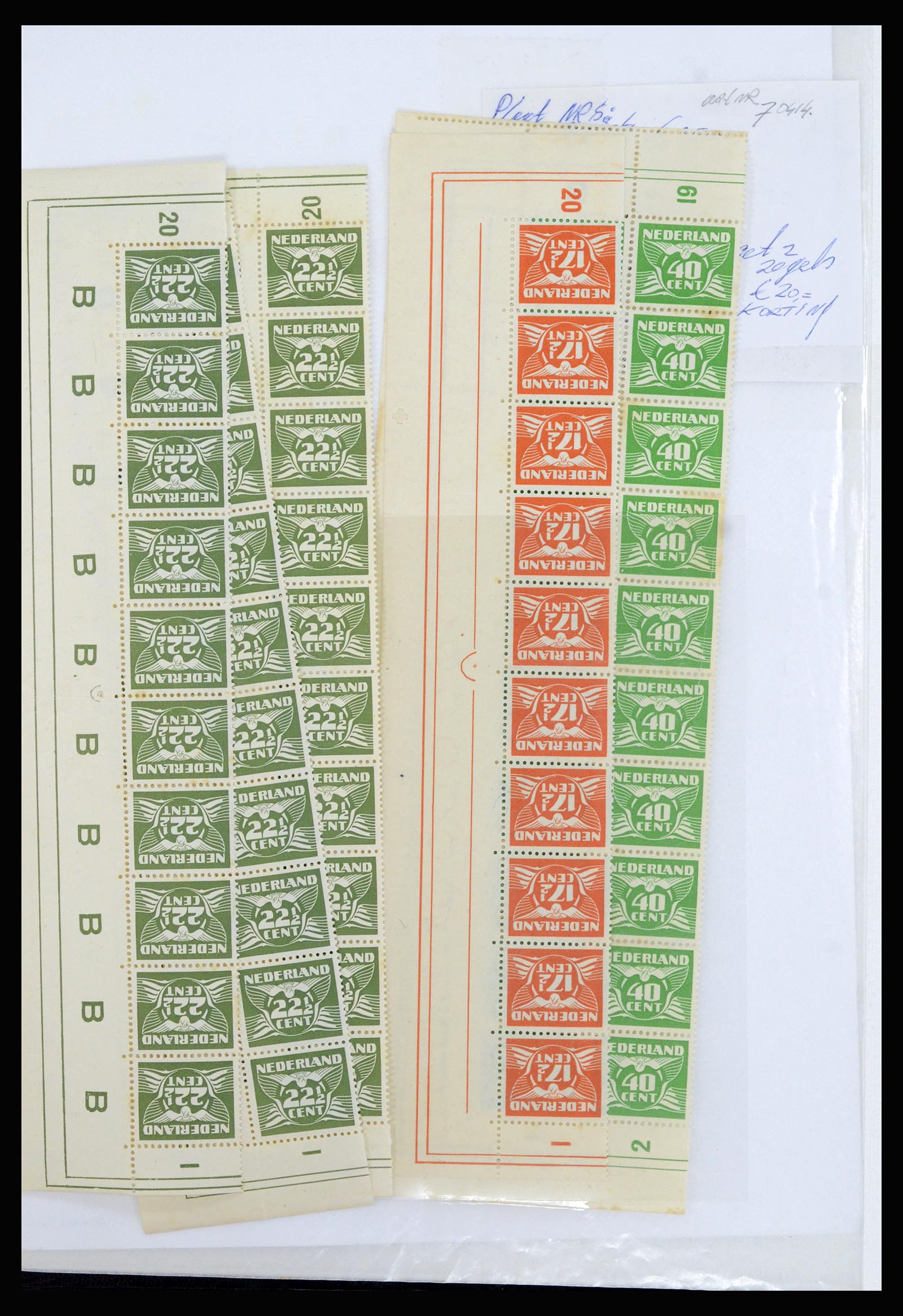 36838 005 - Stamp collection 36838 Netherlands sheet margin specialties 1906-1948.