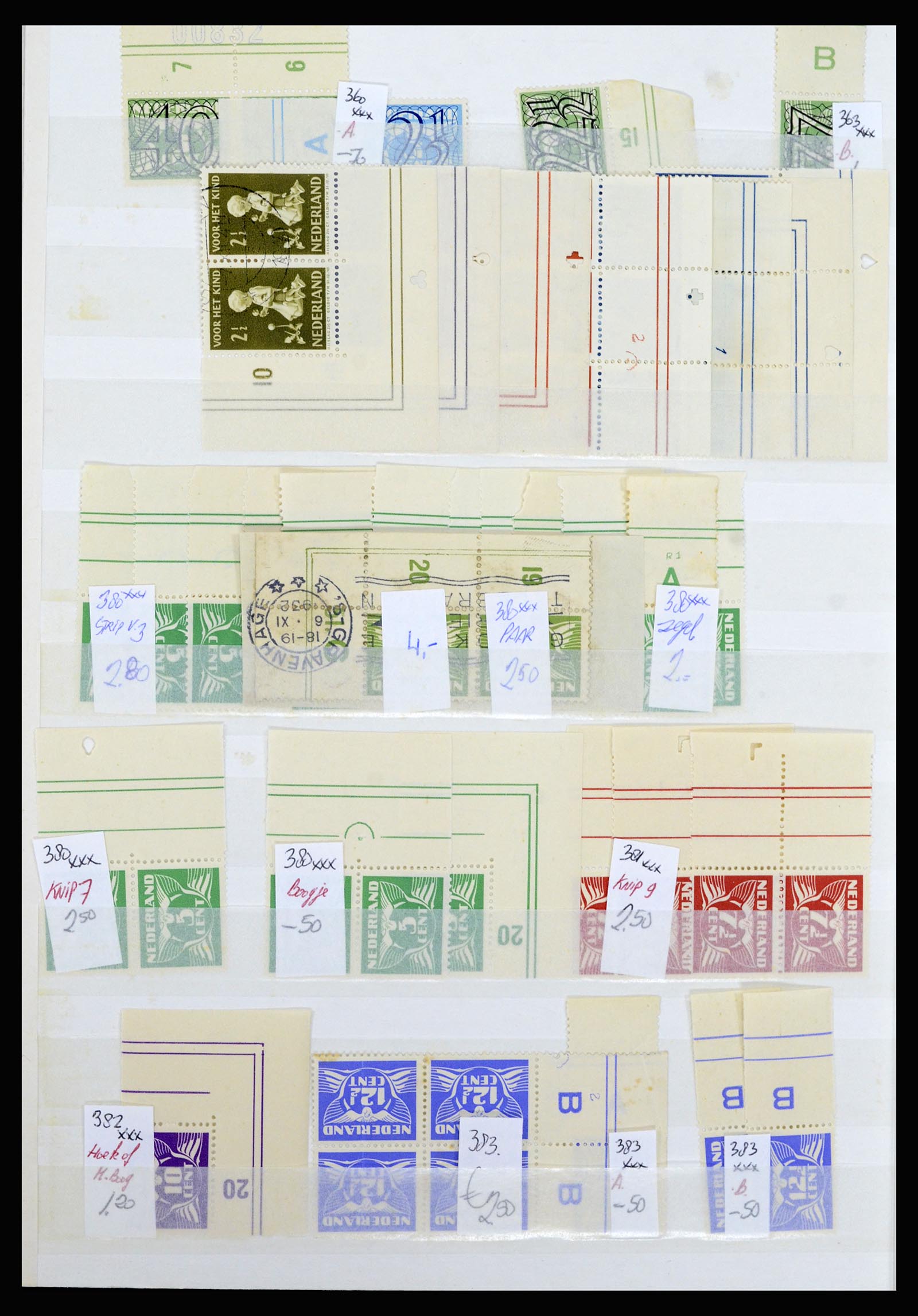 36838 008 - Stamp collection 36838 Netherlands sheet margin specialties 1906-1948.