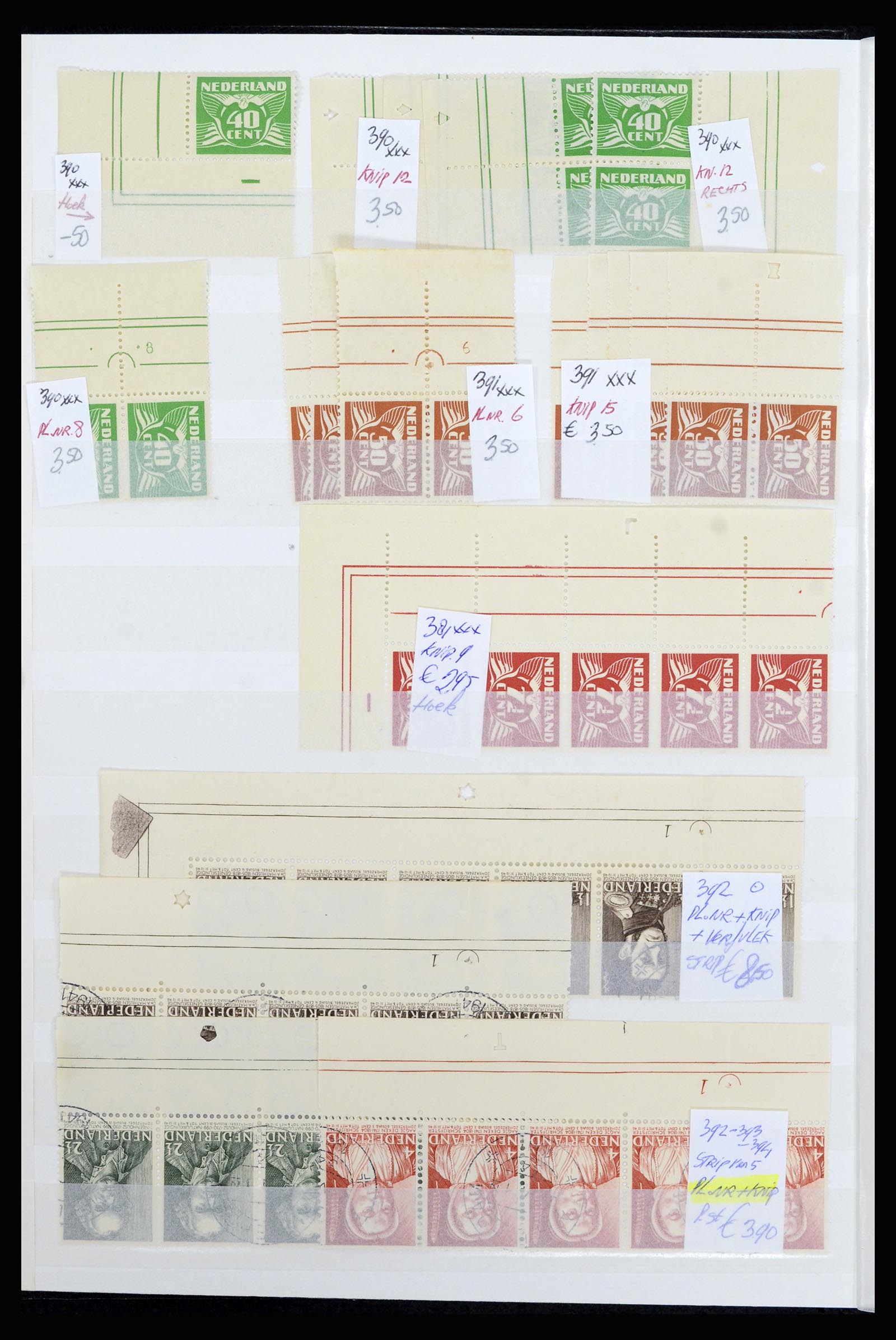 36838 010 - Stamp collection 36838 Netherlands sheet margin specialties 1906-1948.