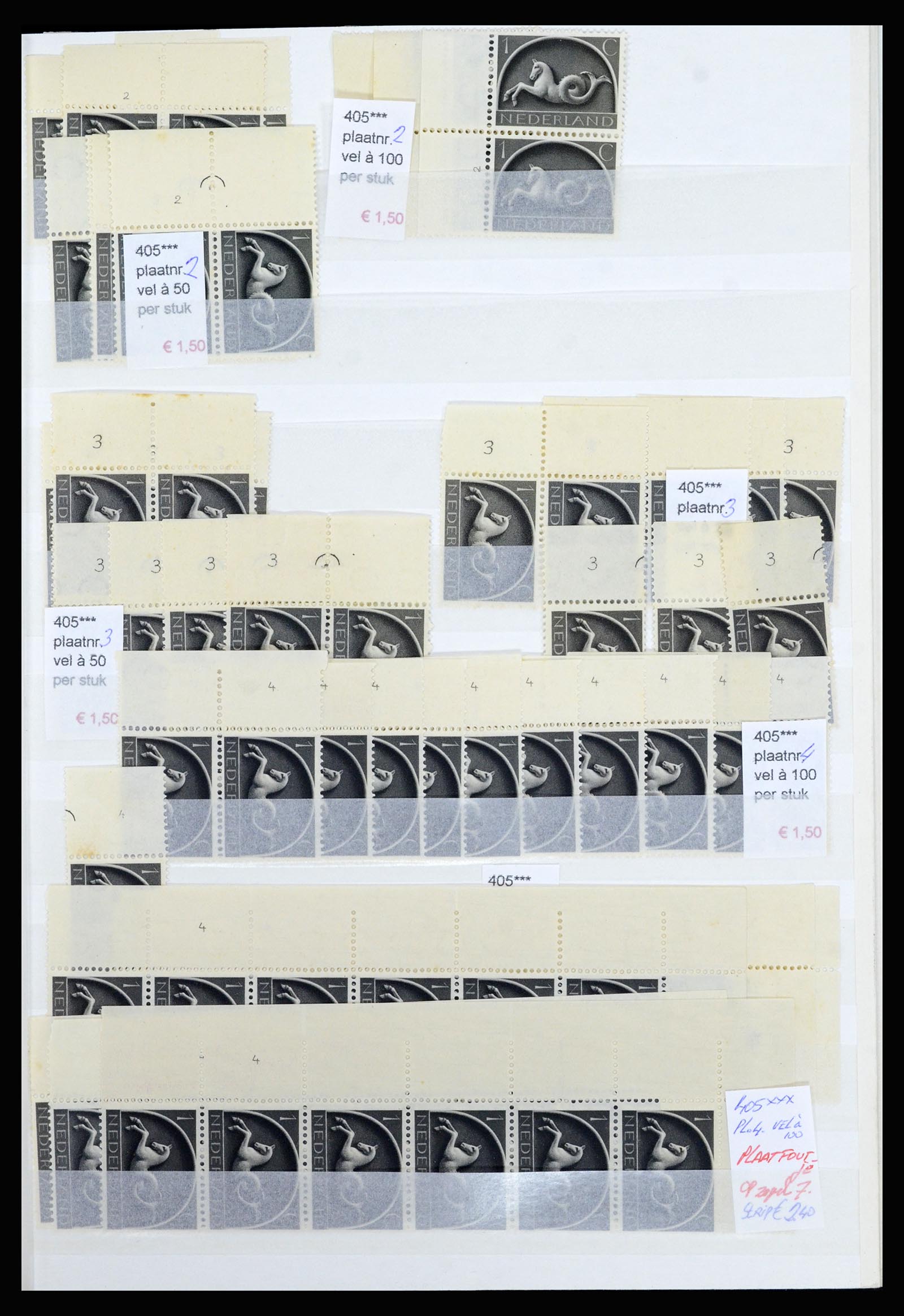 36838 017 - Stamp collection 36838 Netherlands sheet margin specialties 1906-1948.