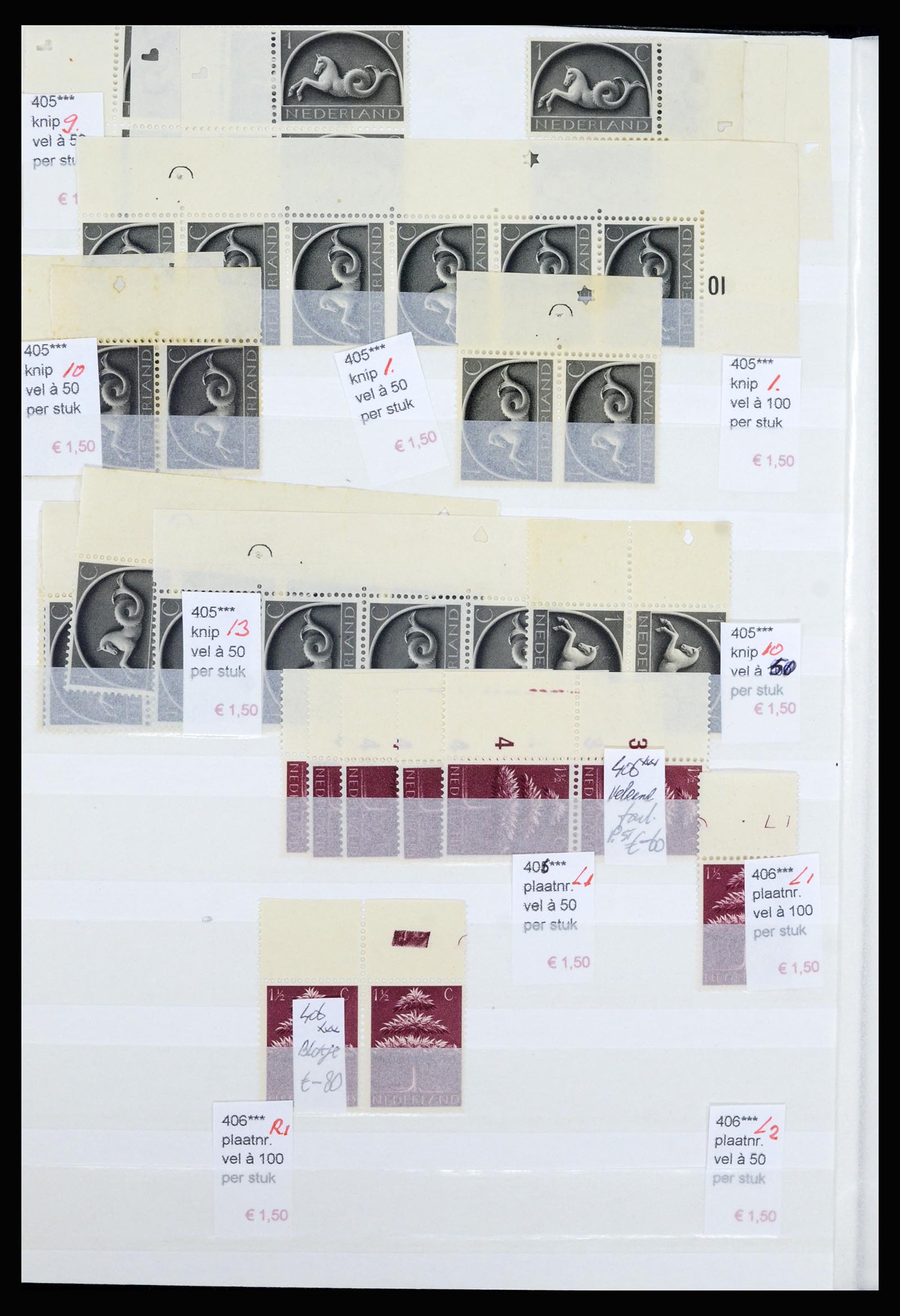 36838 018 - Stamp collection 36838 Netherlands sheet margin specialties 1906-1948.