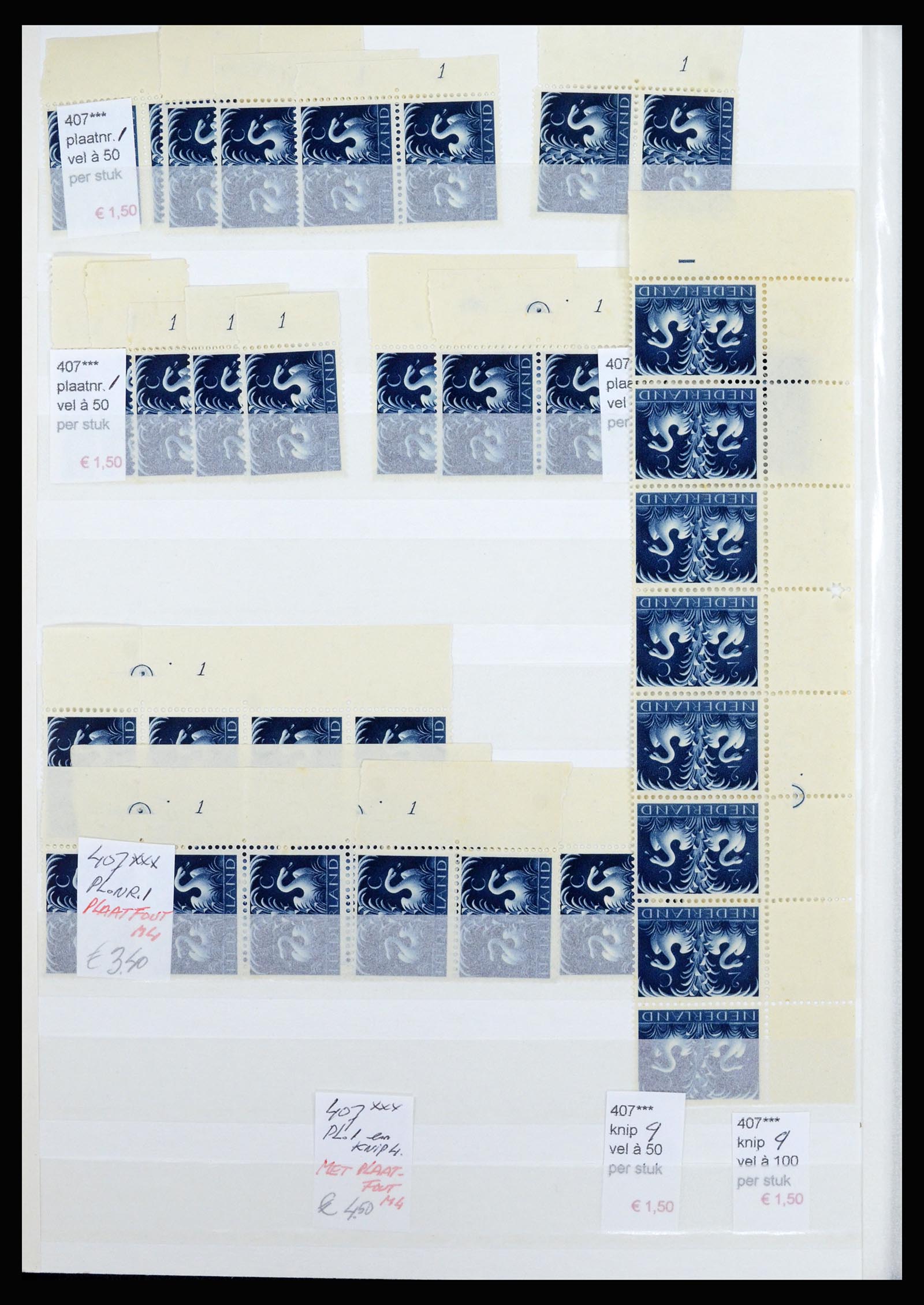 36838 022 - Stamp collection 36838 Netherlands sheet margin specialties 1906-1948.