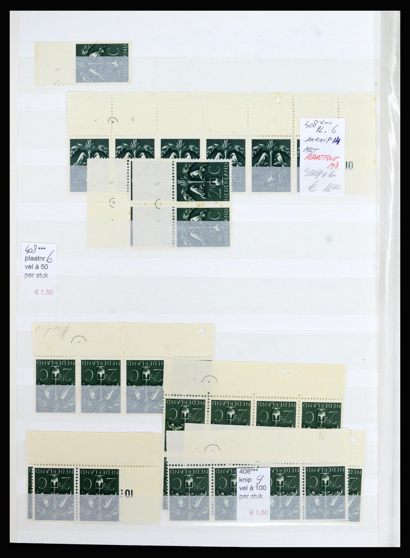 36838 024 - Stamp collection 36838 Netherlands sheet margin specialties 1906-1948.